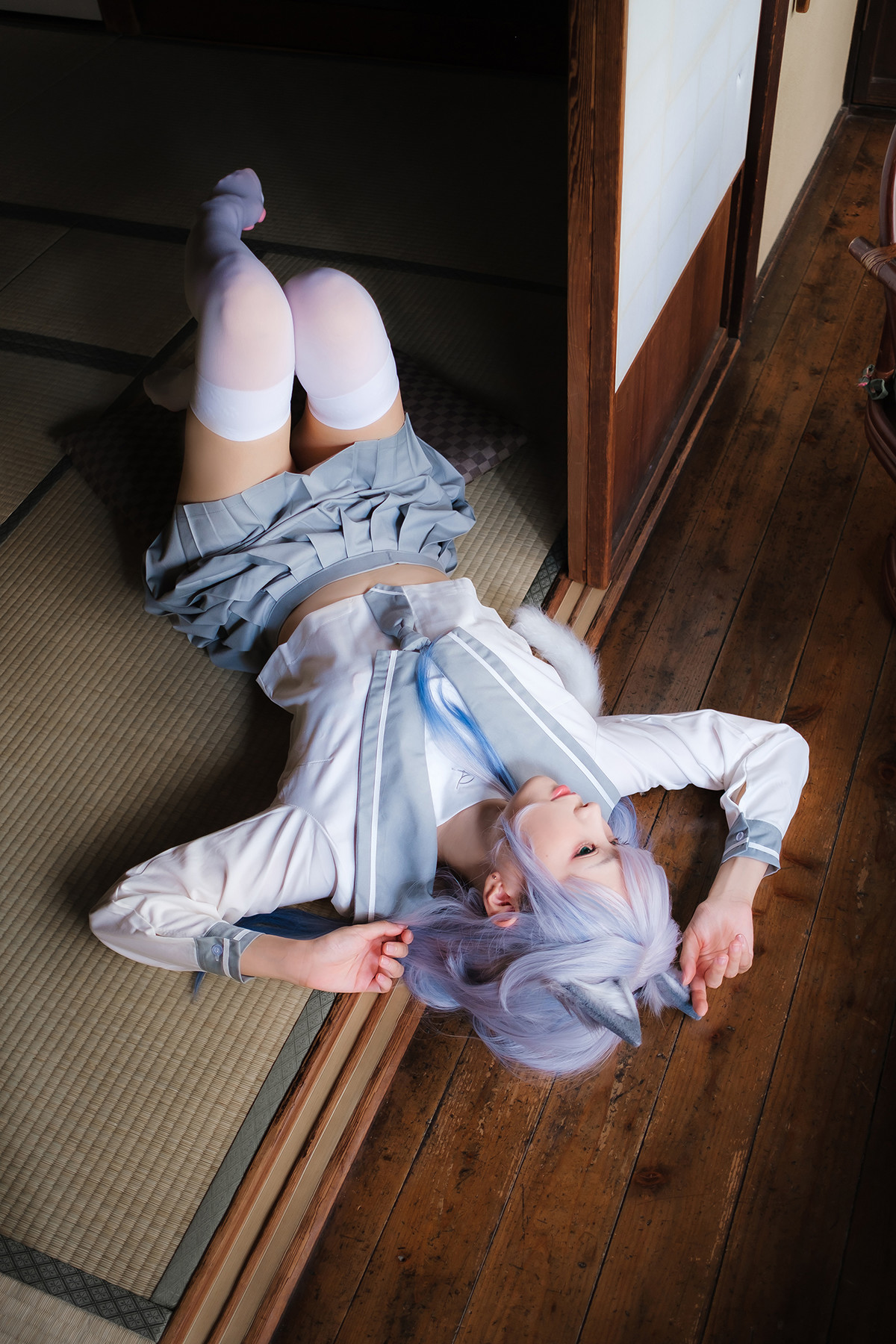 Cosplay ElyEE子 Veranda White Cat緣廊白貓