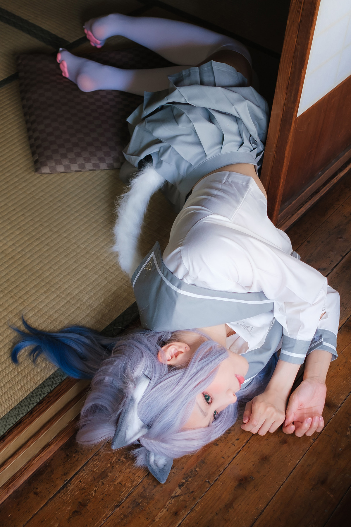 Cosplay ElyEE子 Veranda White Cat緣廊白貓