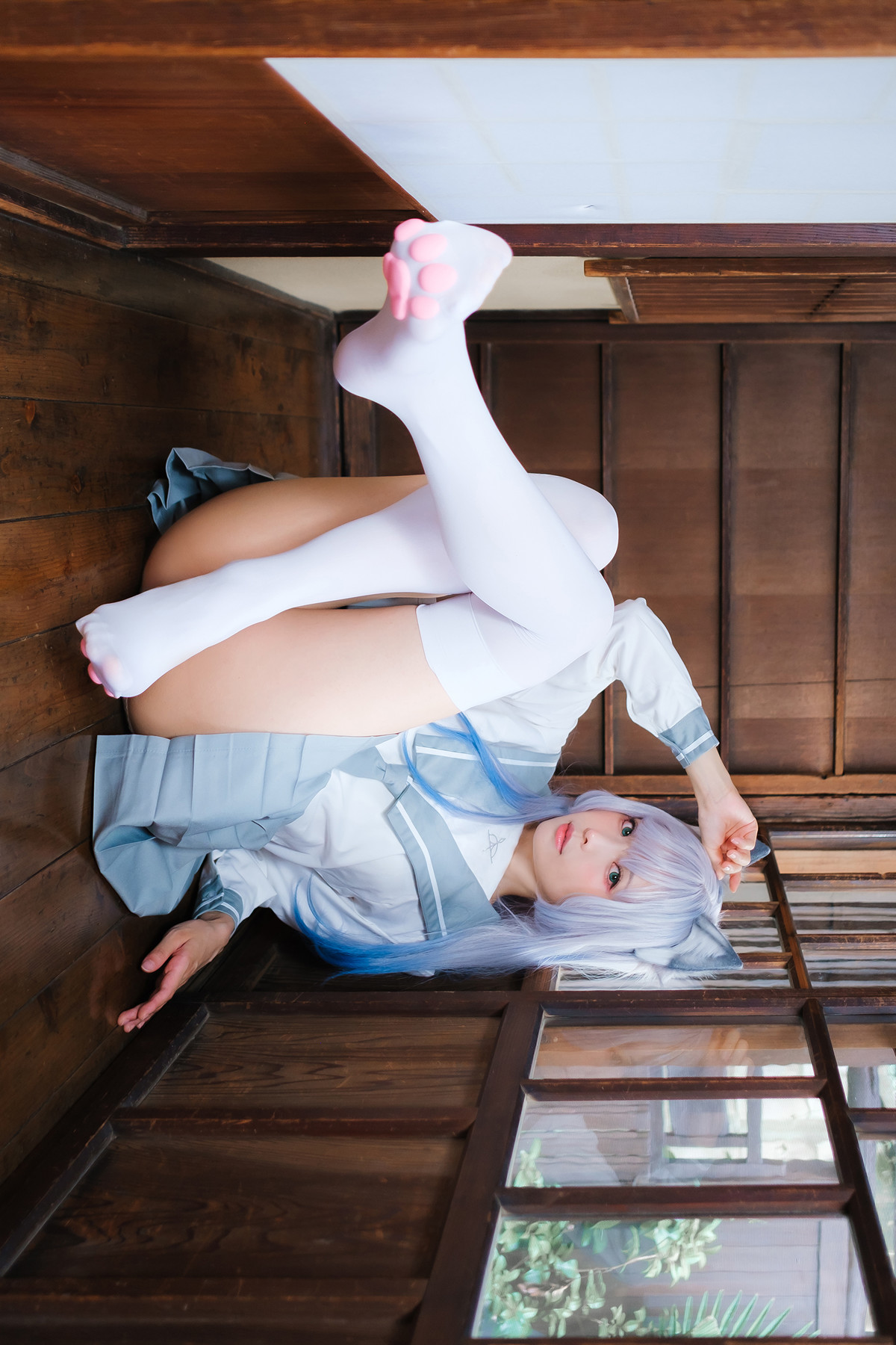 Cosplay ElyEE子 Veranda White Cat緣廊白貓