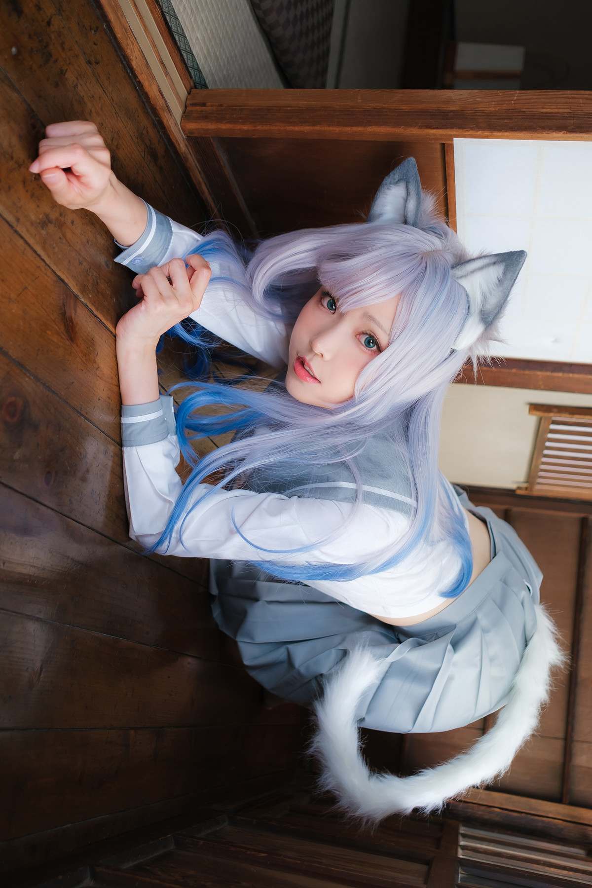 Cosplay ElyEE子 Veranda White Cat緣廊白貓