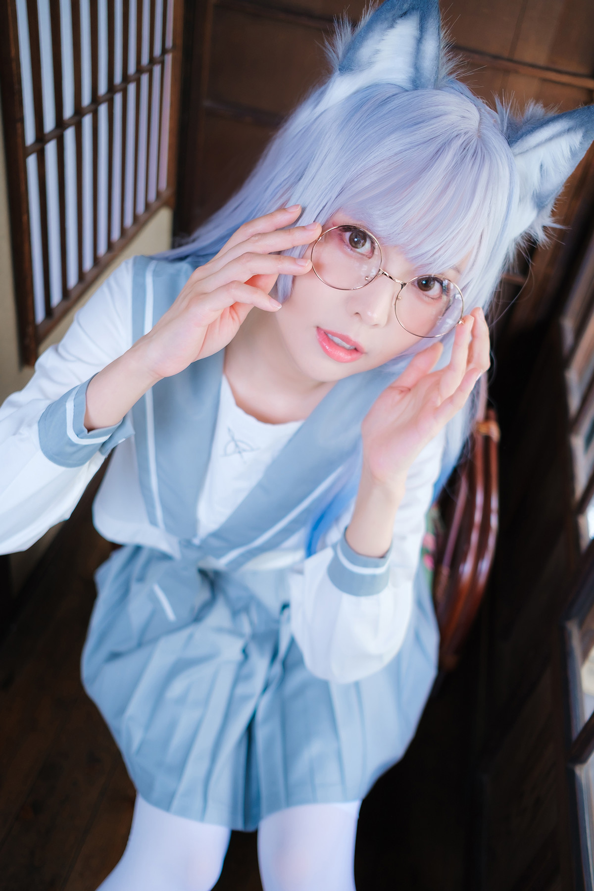 Cosplay ElyEE子 Veranda White Cat緣廊白貓