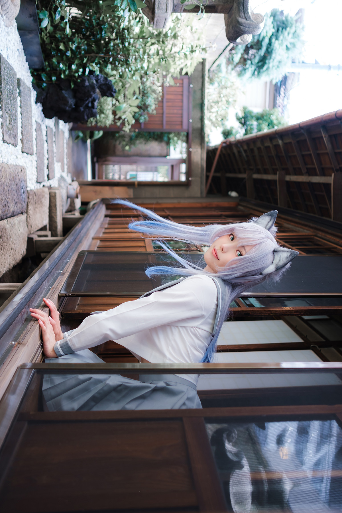 Cosplay ElyEE子 Veranda White Cat緣廊白貓