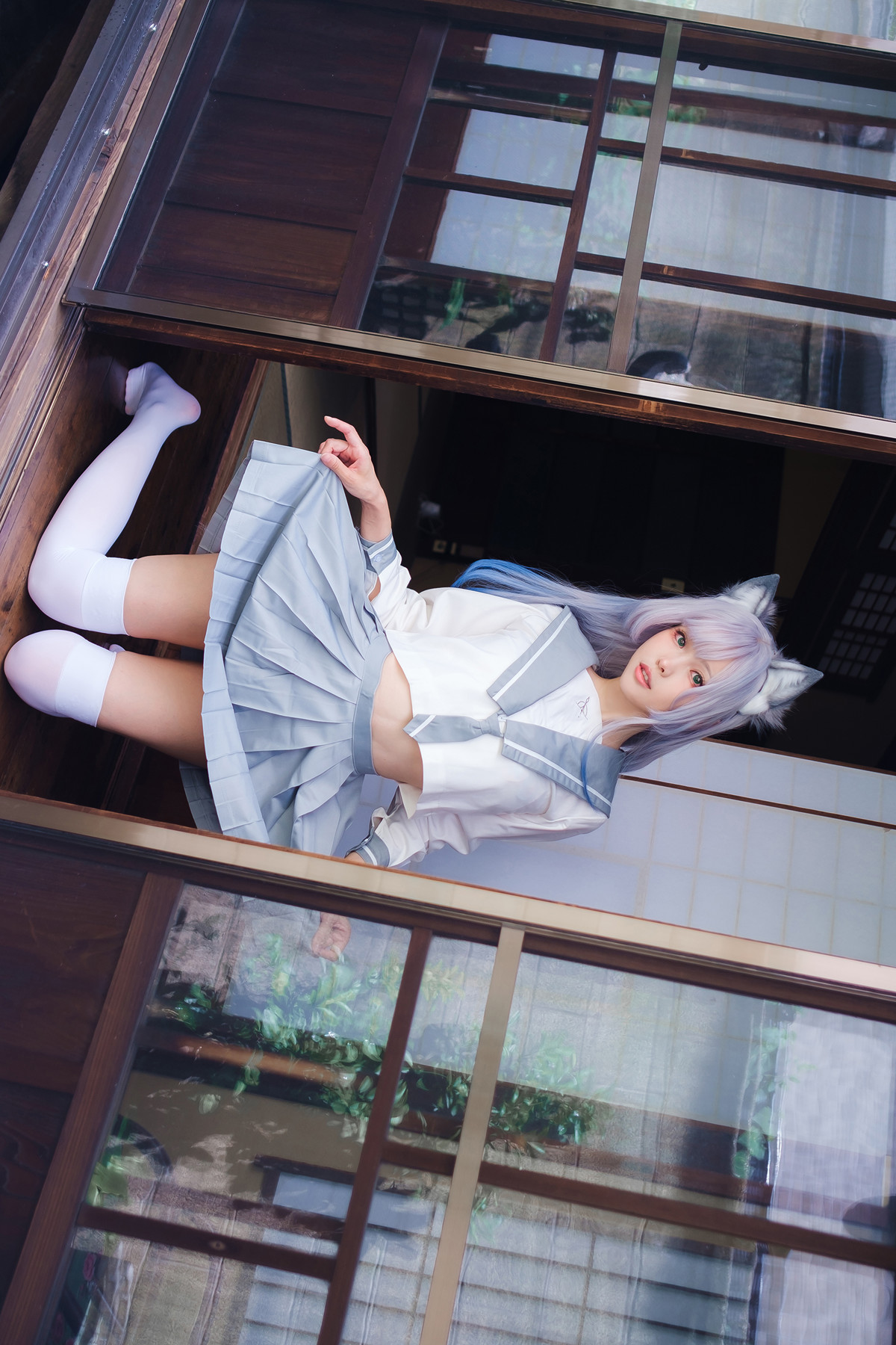 Cosplay ElyEE子 Veranda White Cat緣廊白貓