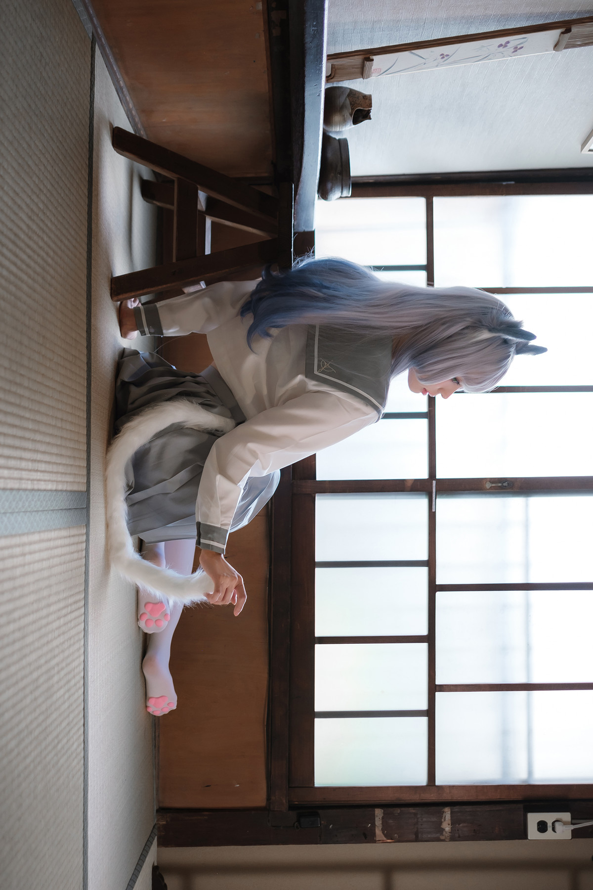 Cosplay ElyEE子 Veranda White Cat緣廊白貓