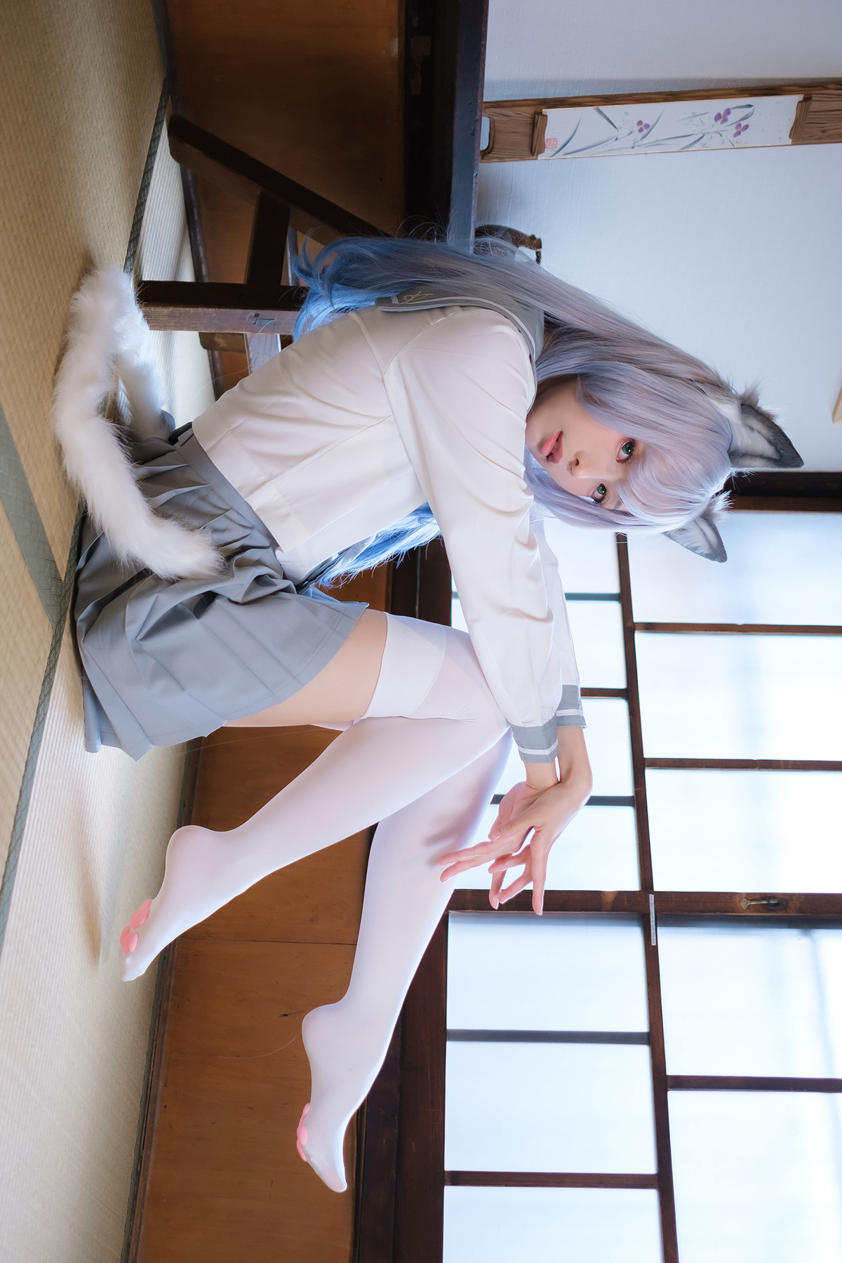 Cosplay ElyEE子 Veranda White Cat緣廊白貓