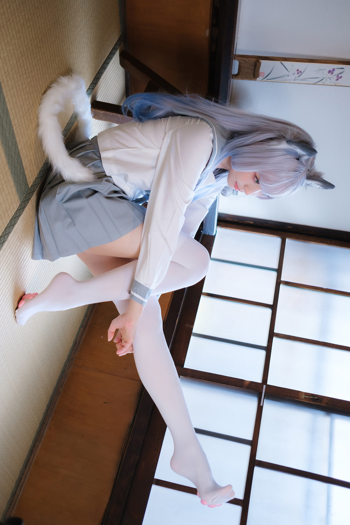 Cosplay ElyEE子 Veranda White Cat緣廊白貓