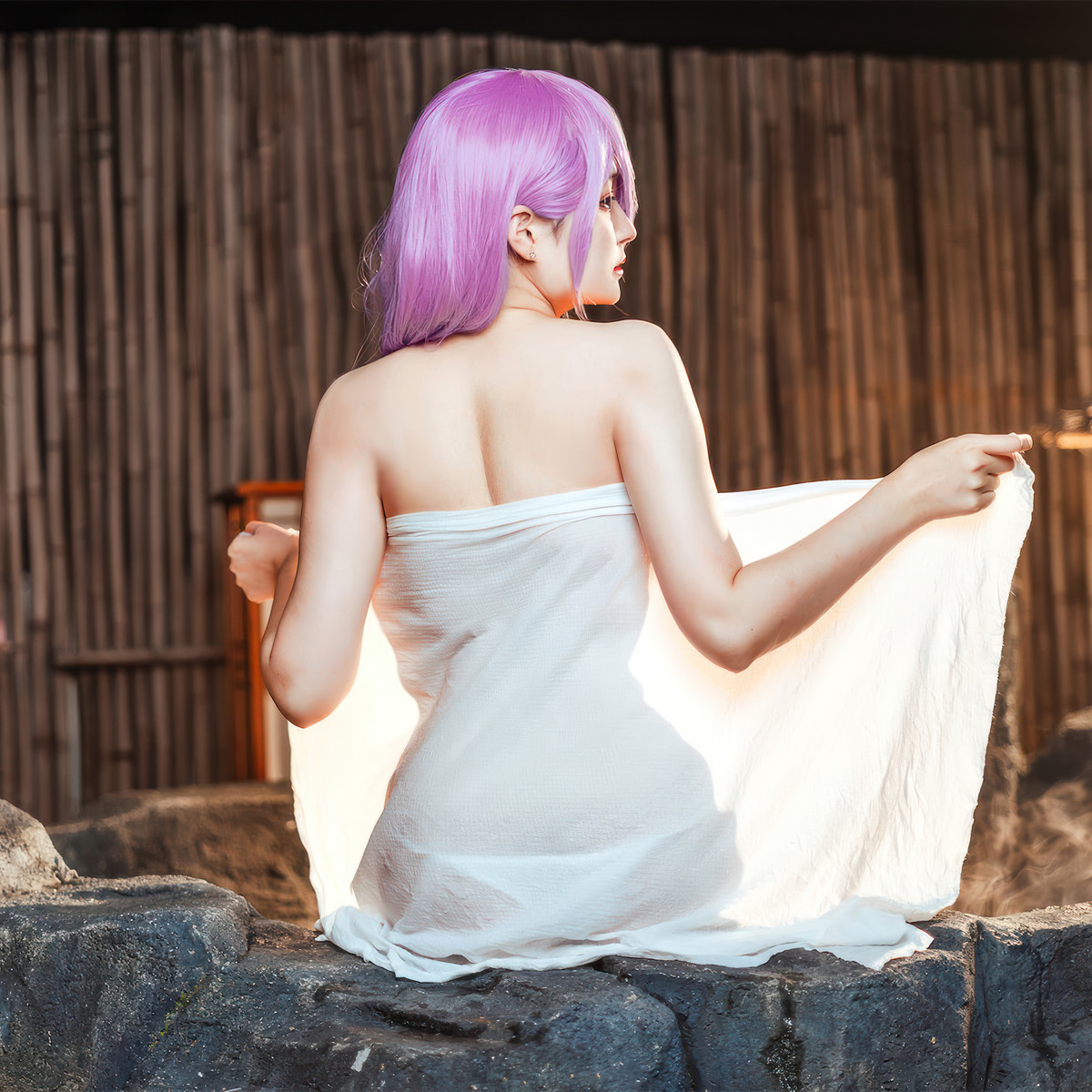 Cosplay Natsuko夏夏子 碧蓝航线 的里雅斯特温泉夜