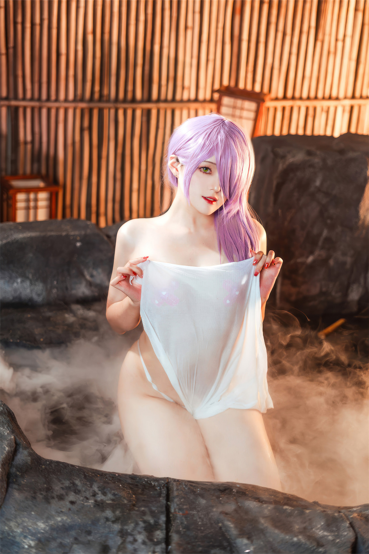 Cosplay Natsuko夏夏子 碧蓝航线 的里雅斯特温泉夜