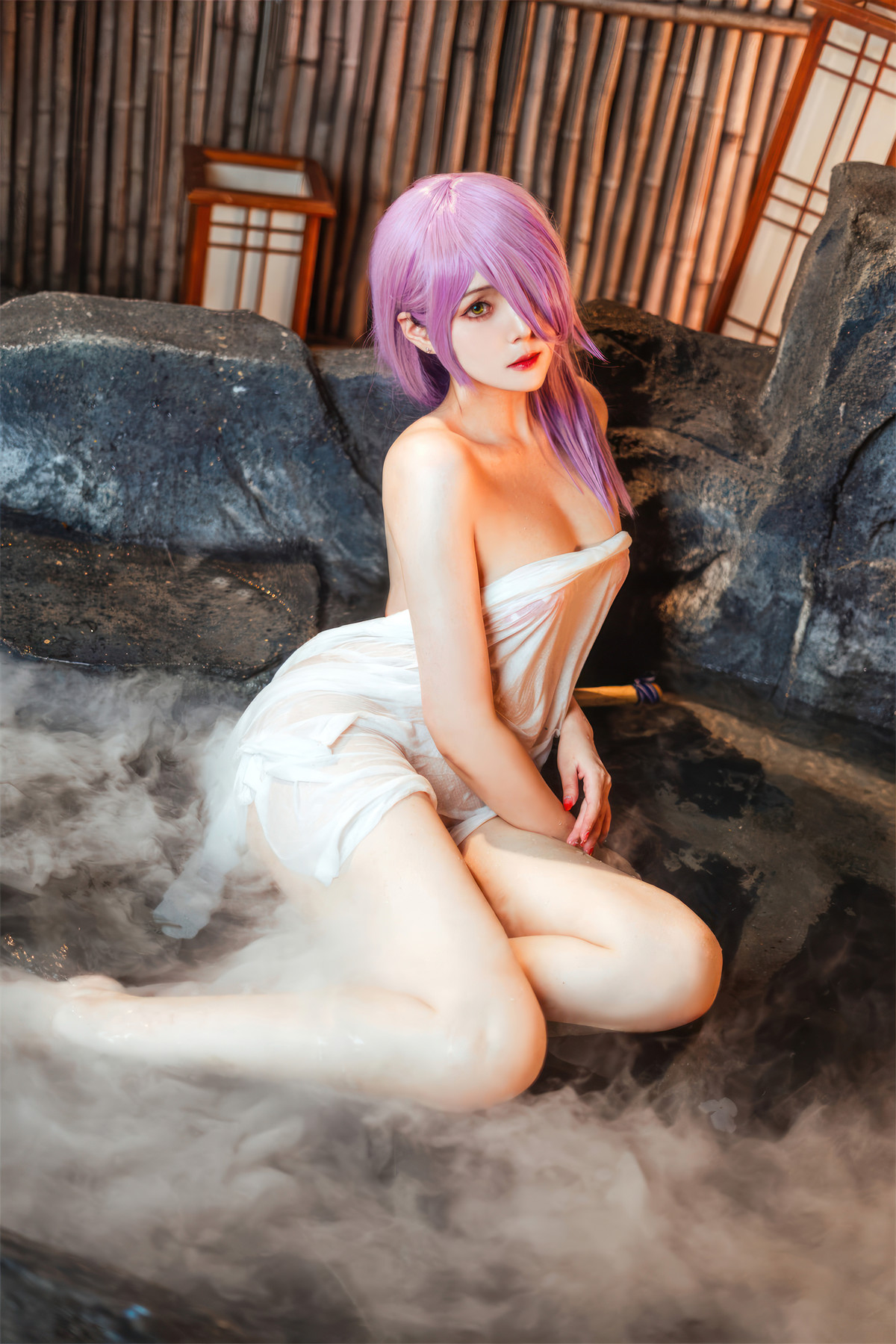 Cosplay Natsuko夏夏子 碧蓝航线 的里雅斯特温泉夜