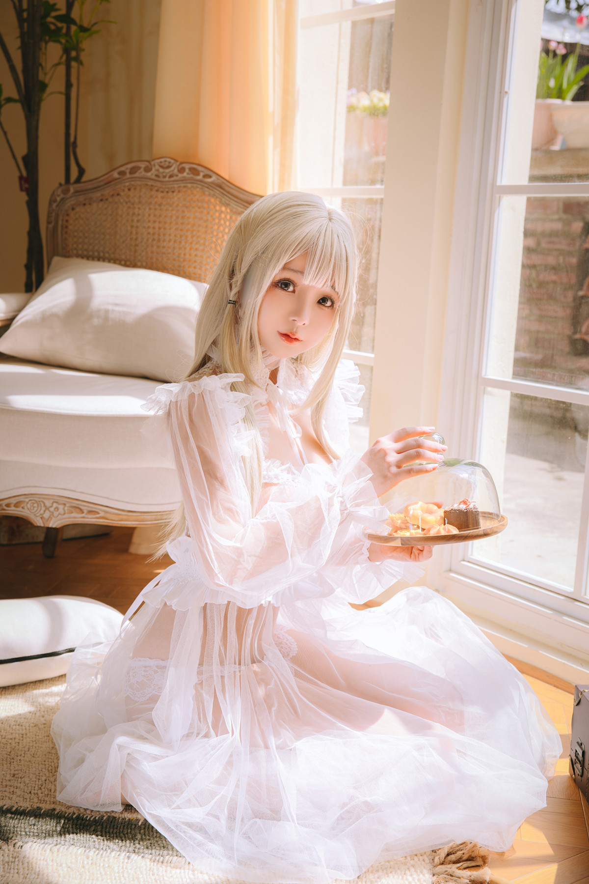 Cosplay Rinaijiao日奈娇 白纱衣 Set.01