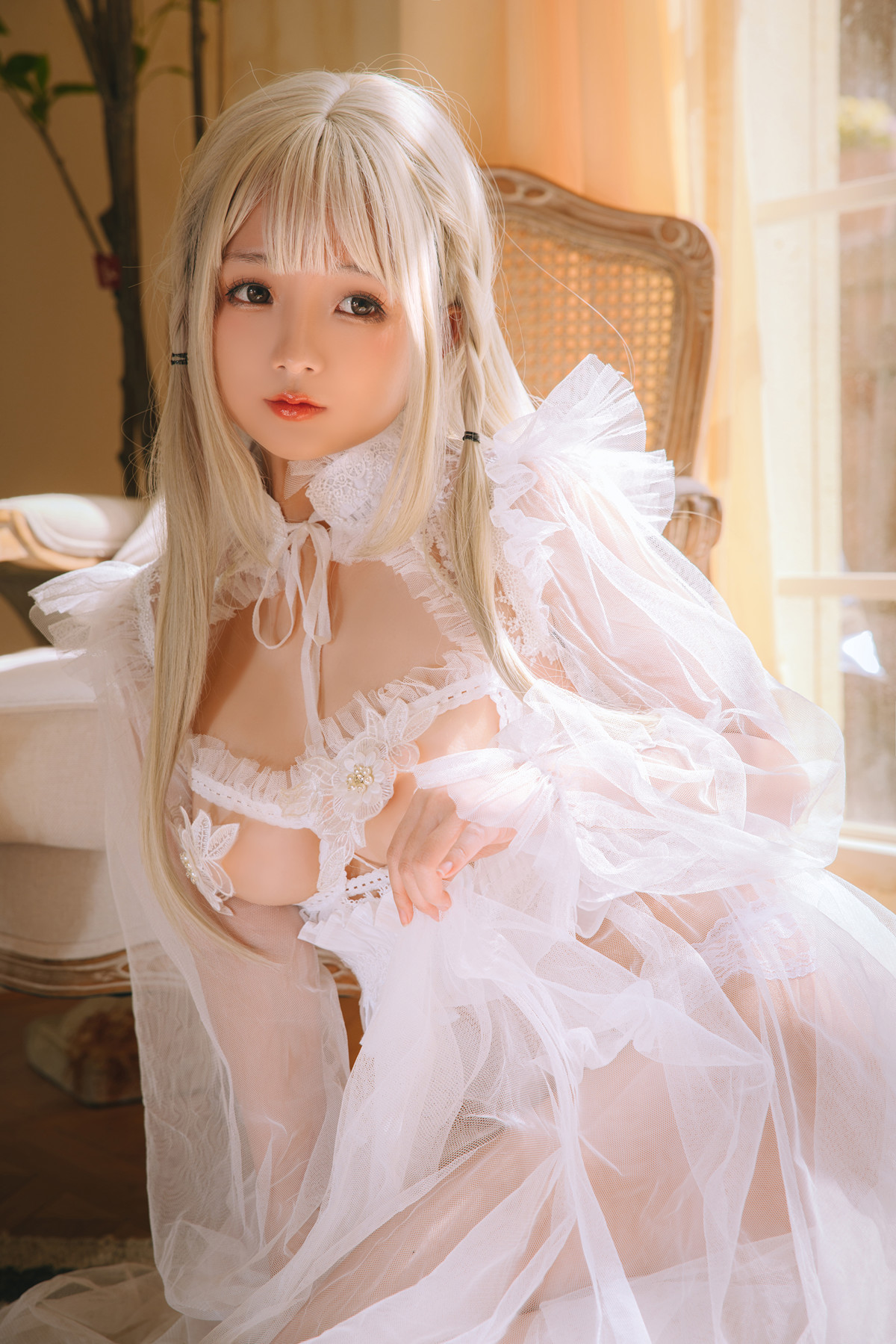 Cosplay Rinaijiao日奈娇 白纱衣 Set.01