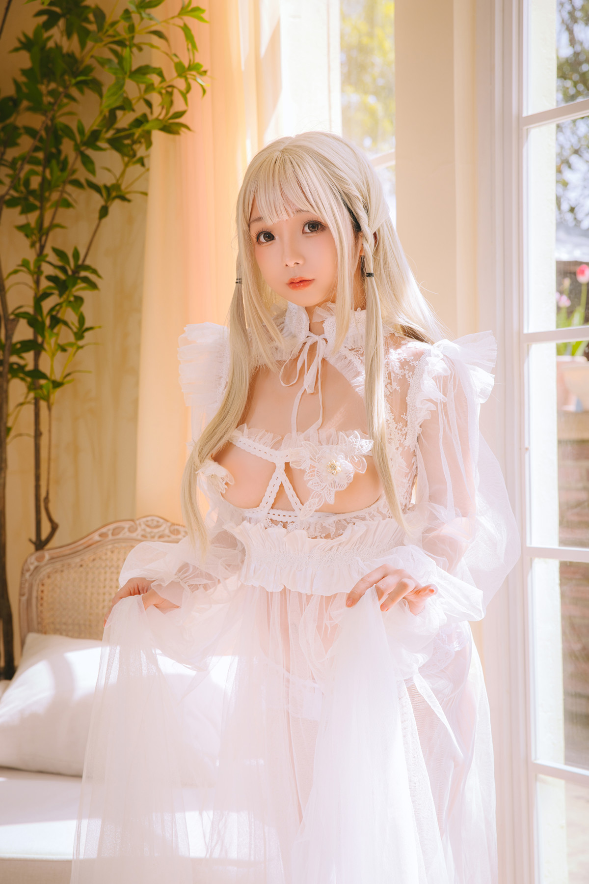 Cosplay Rinaijiao日奈娇 白纱衣 Set.01