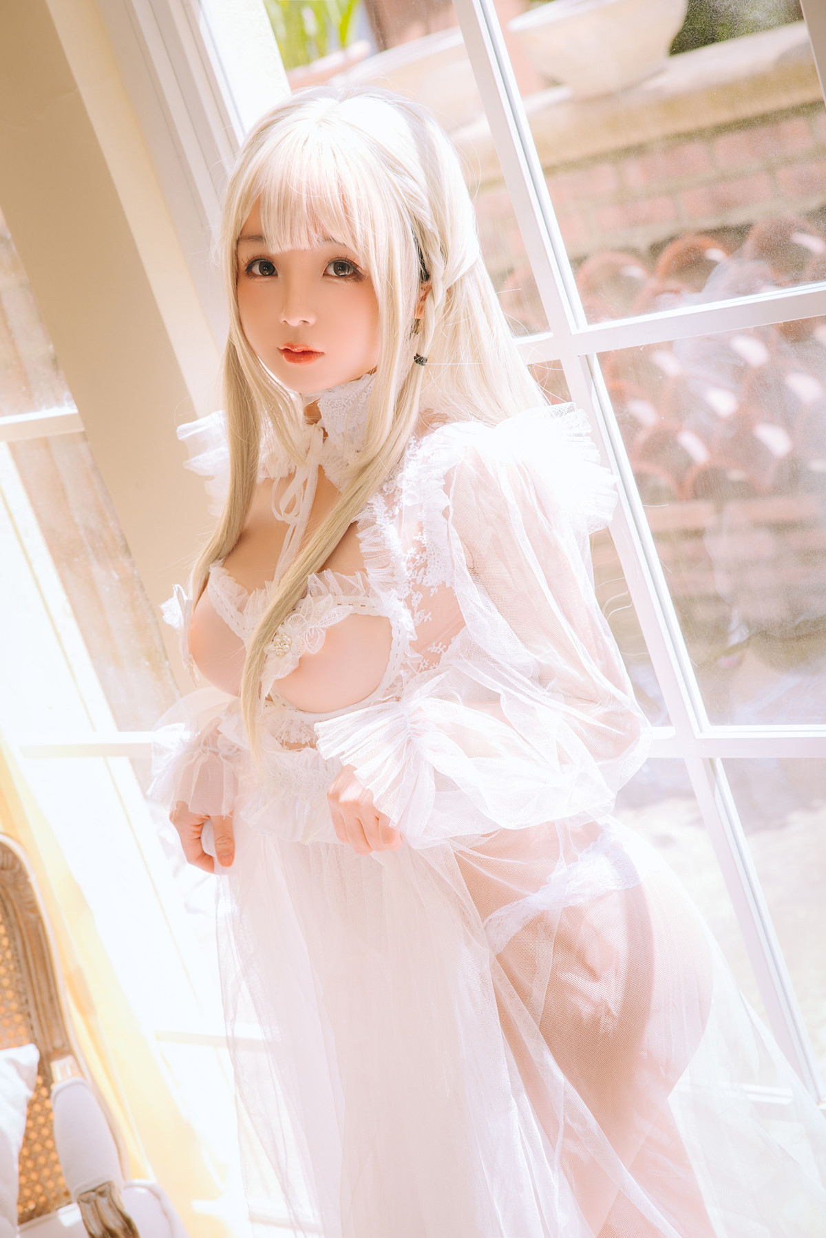 Cosplay Rinaijiao日奈娇 白纱衣 Set.01