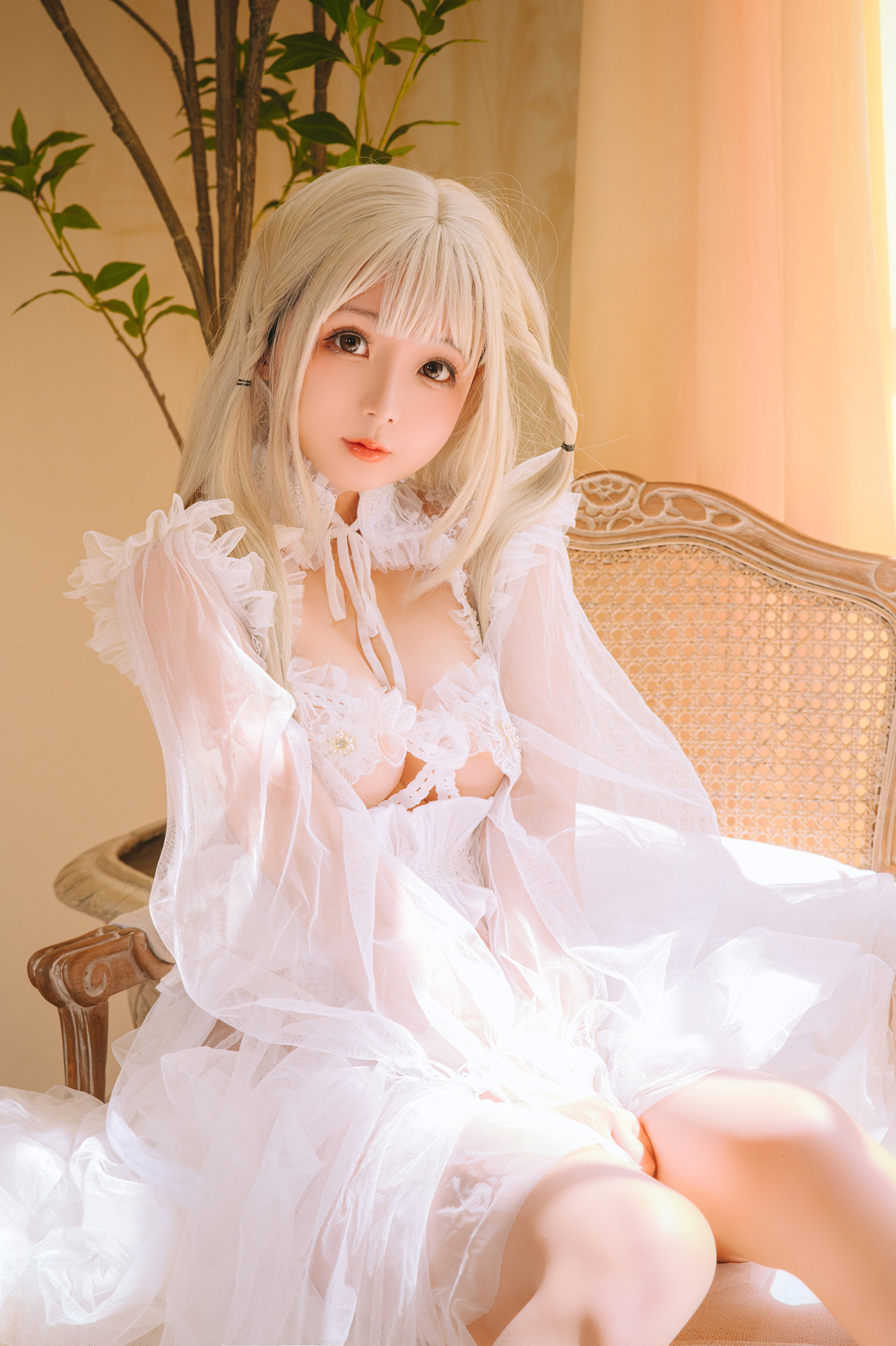 Cosplay Rinaijiao日奈娇 白纱衣 Set.01