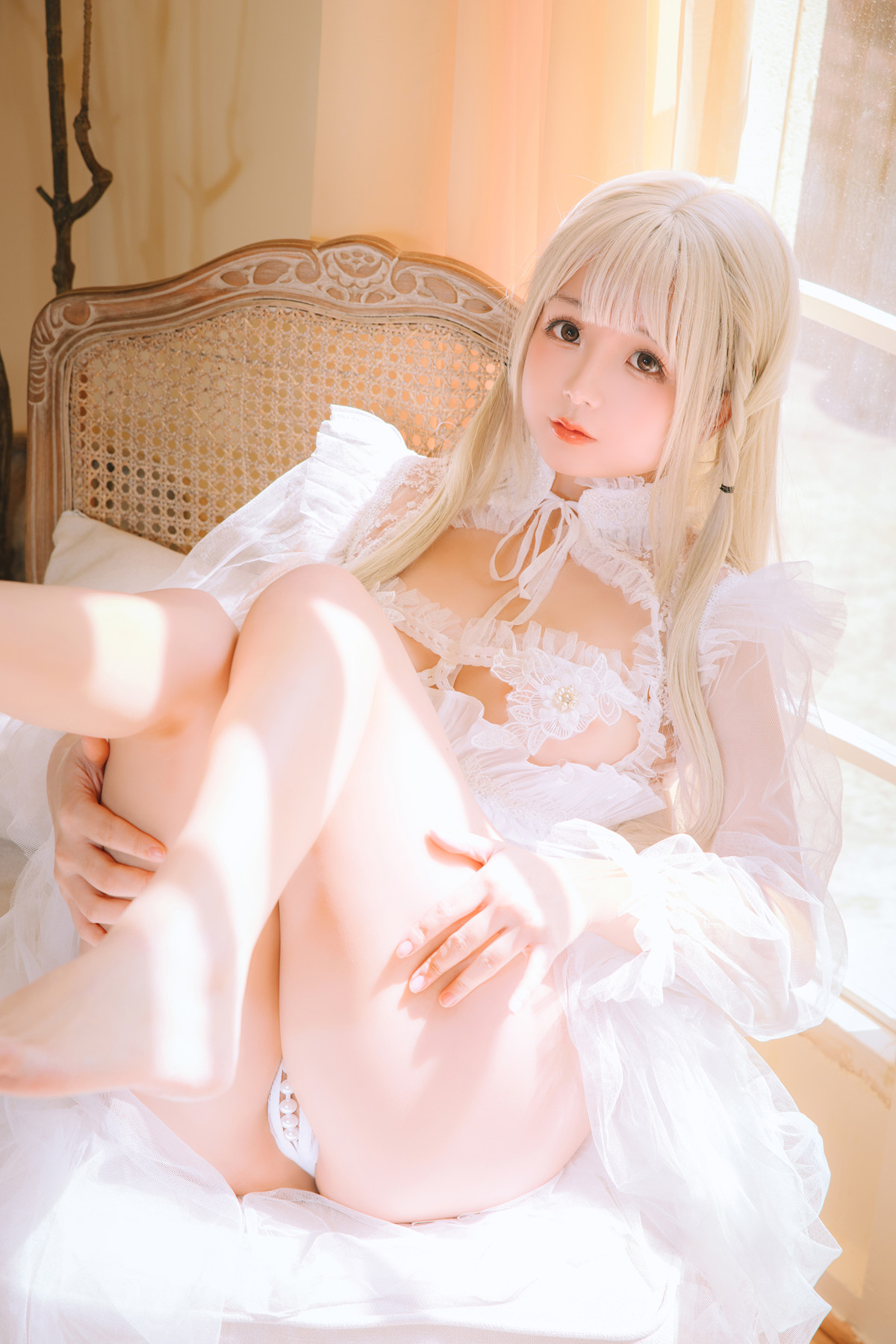 Cosplay Rinaijiao日奈娇 白纱衣 Set.01