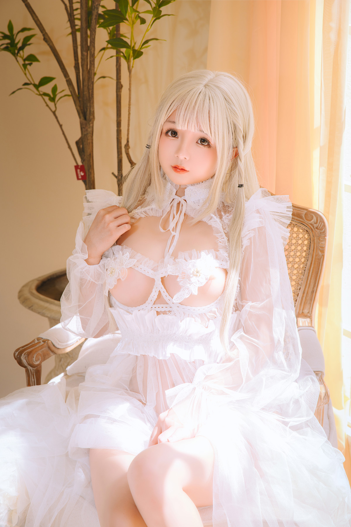 Cosplay Rinaijiao日奈娇 白纱衣 Set.01