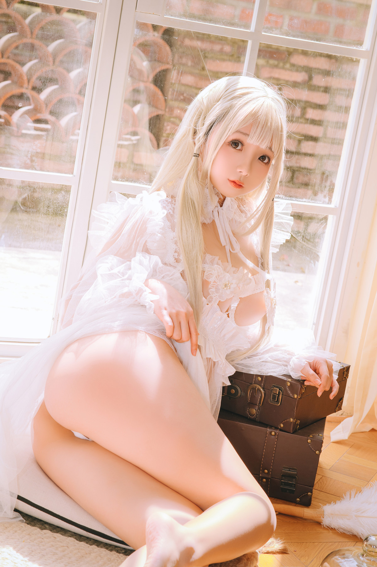 Cosplay Rinaijiao日奈娇 白纱衣 Set.01