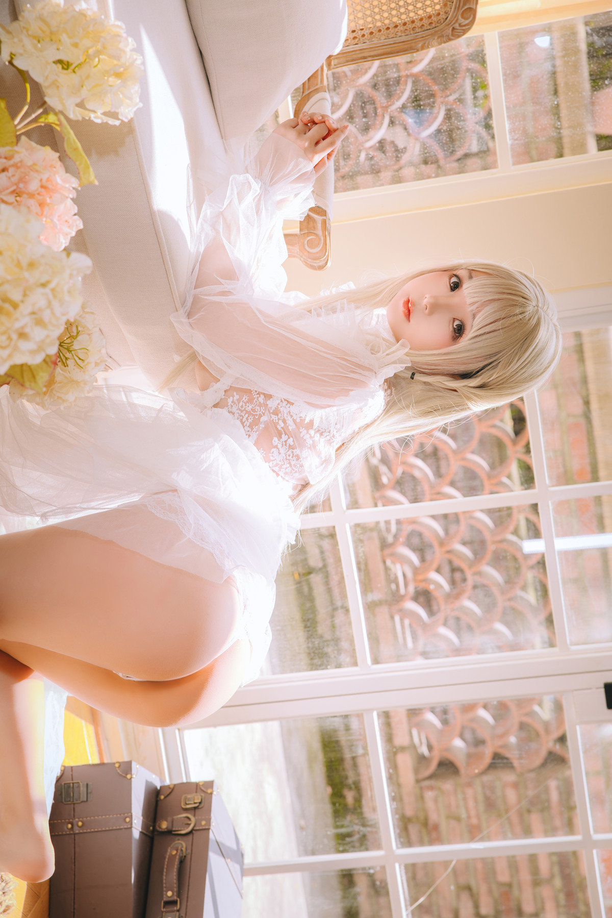 Cosplay Rinaijiao日奈娇 白纱衣 Set.01