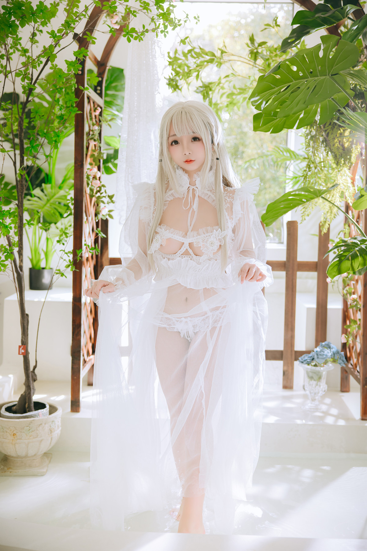 Cosplay Rinaijiao日奈娇 白纱衣 Set.01