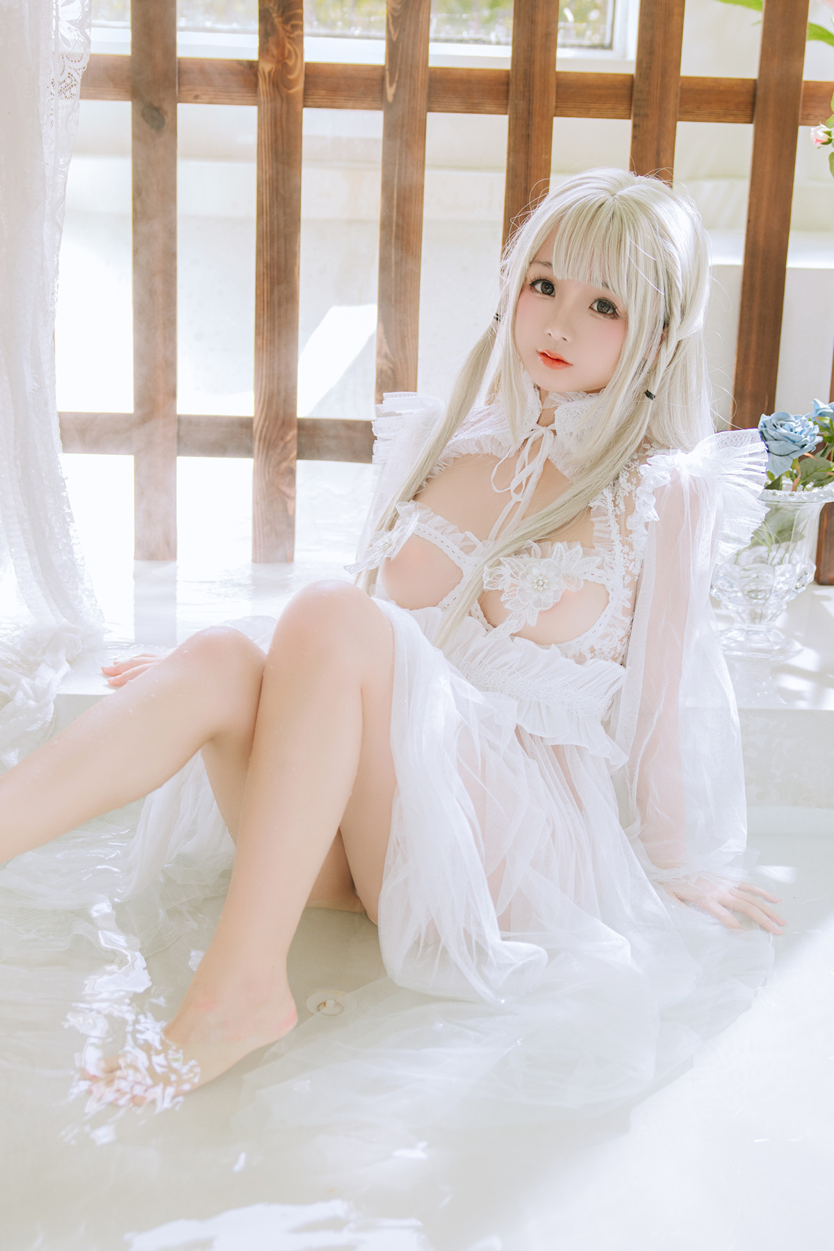 Cosplay Rinaijiao日奈娇 白纱衣 Set.01