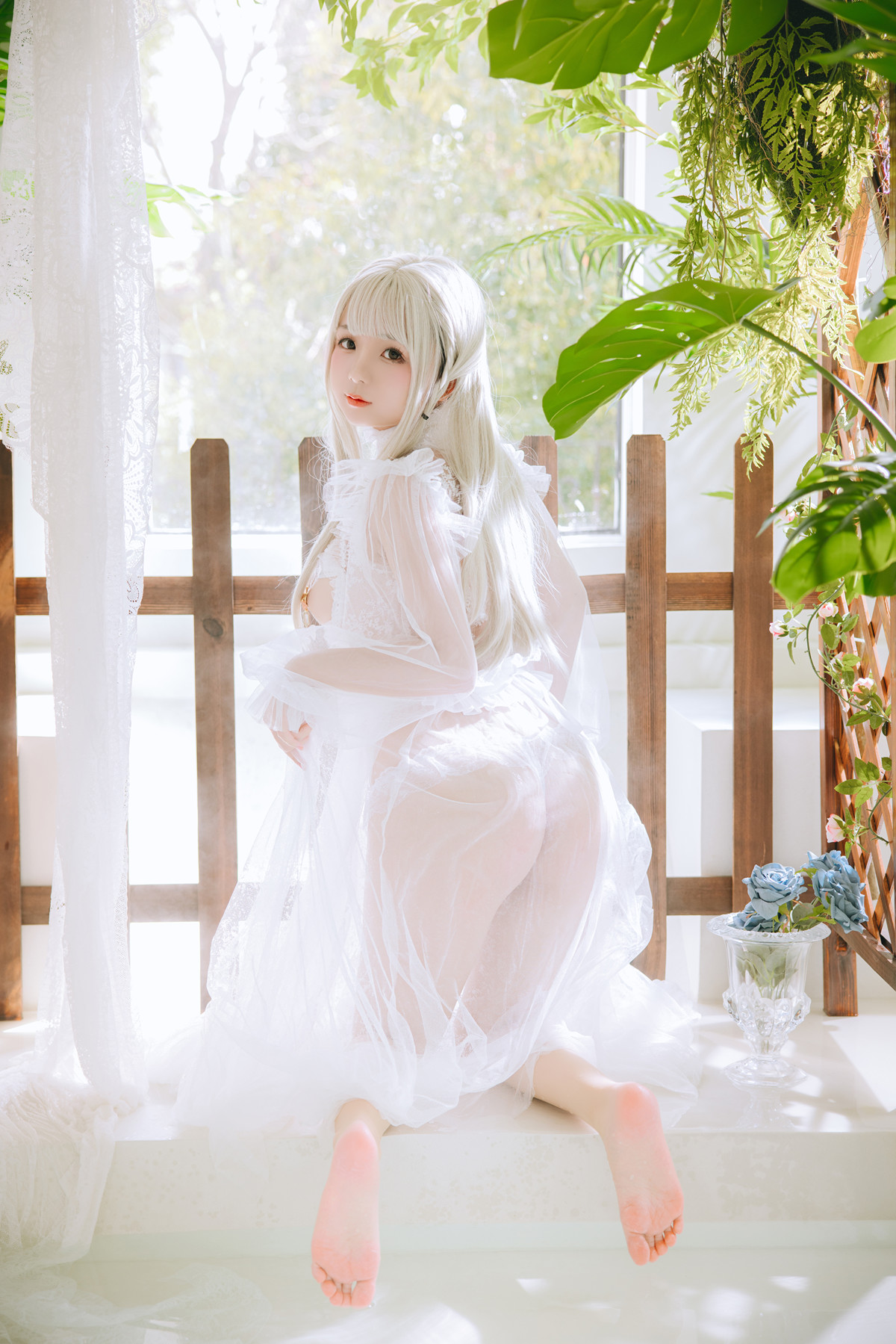 Cosplay Rinaijiao日奈娇 白纱衣 Set.01