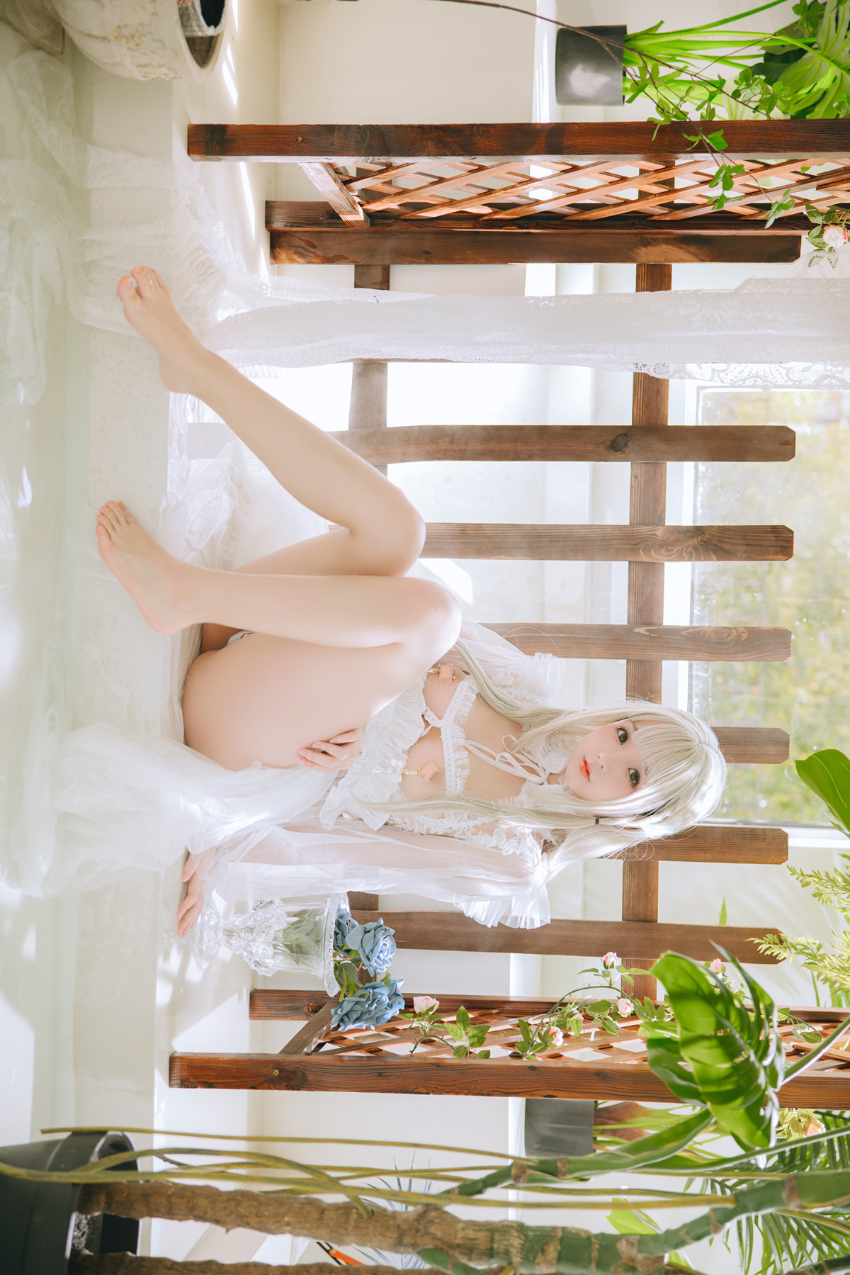 Cosplay Rinaijiao日奈娇 白纱衣 Set.01