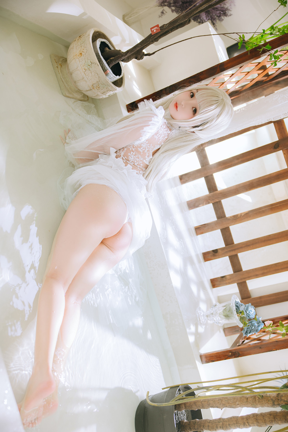 Cosplay Rinaijiao日奈娇 白纱衣 Set.01