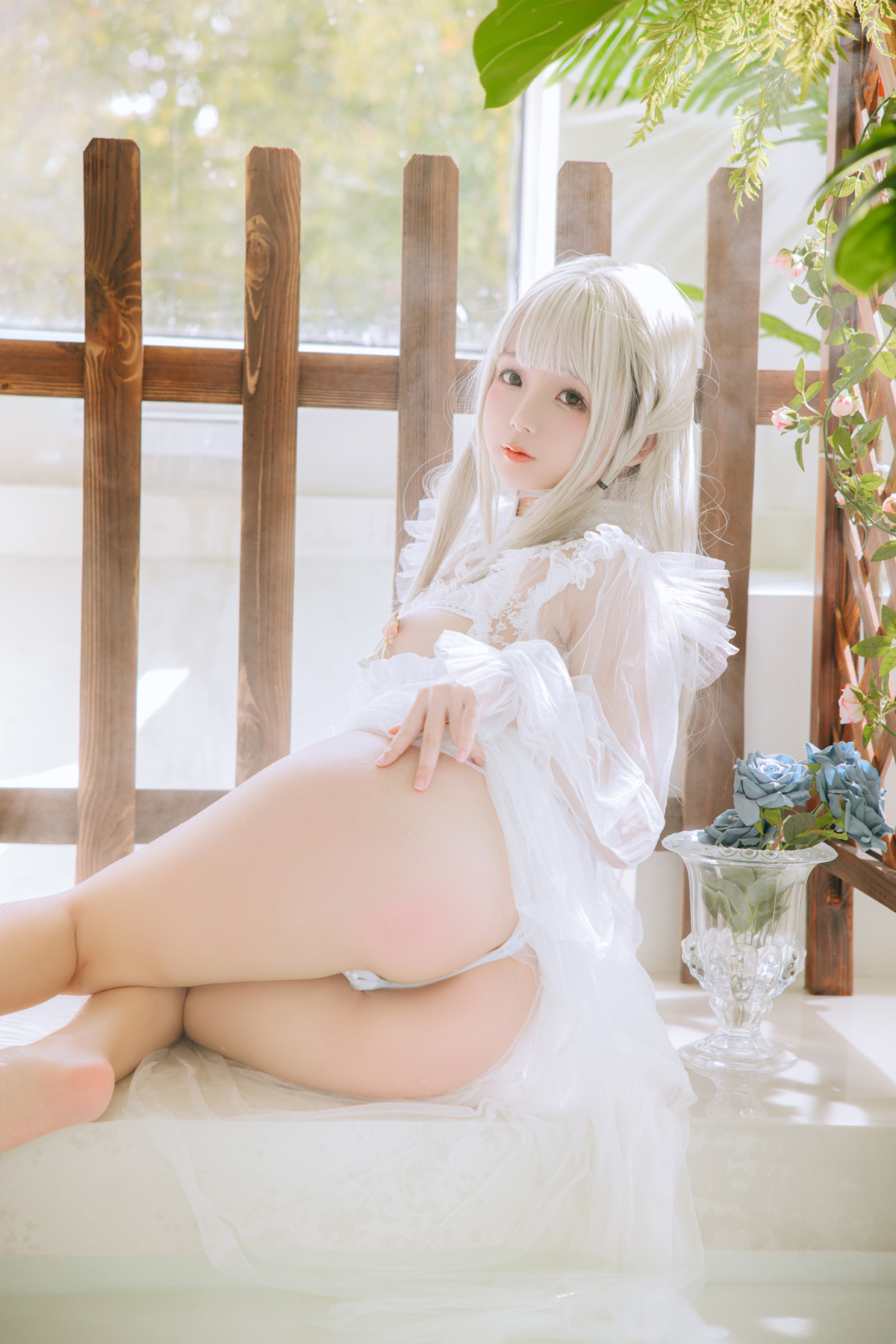 Cosplay Rinaijiao日奈娇 白纱衣 Set.01