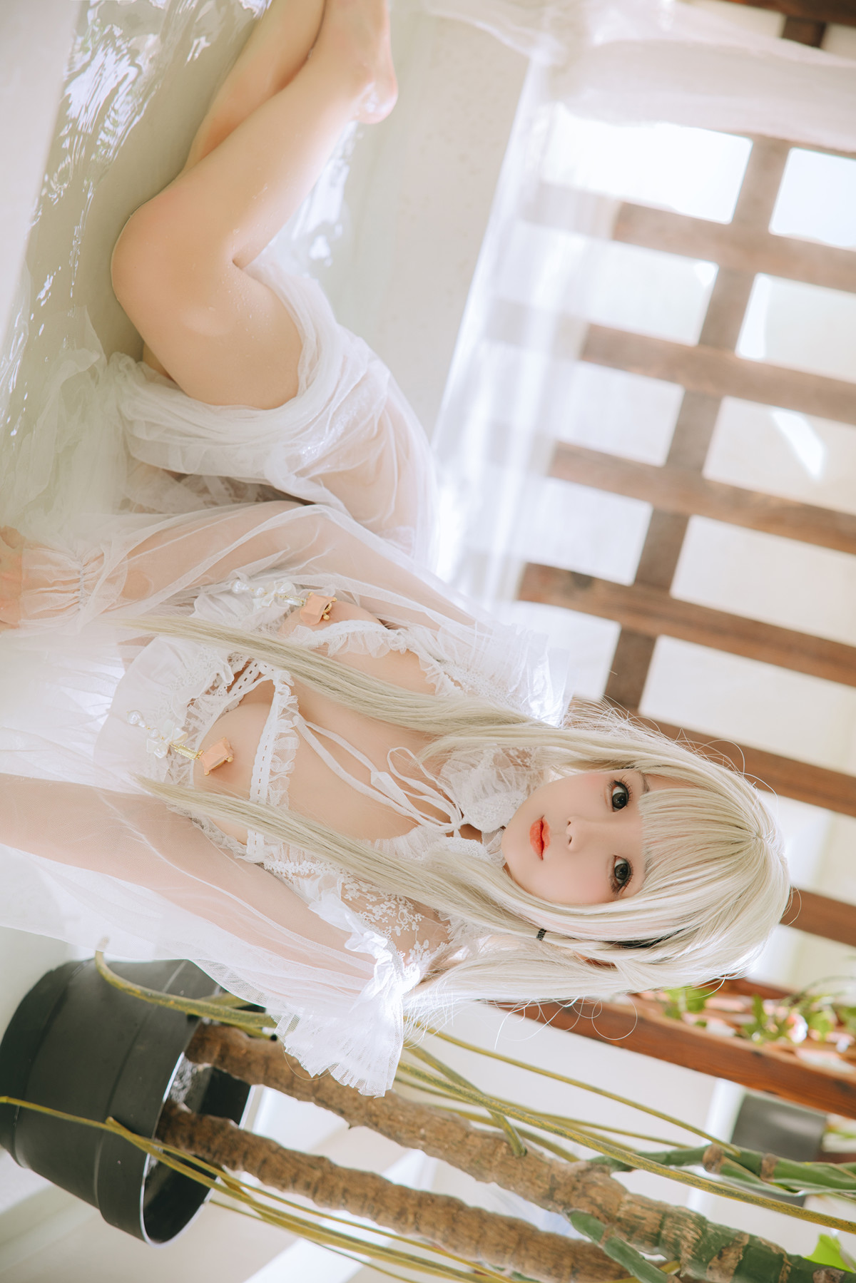 Cosplay Rinaijiao日奈娇 白纱衣 Set.01