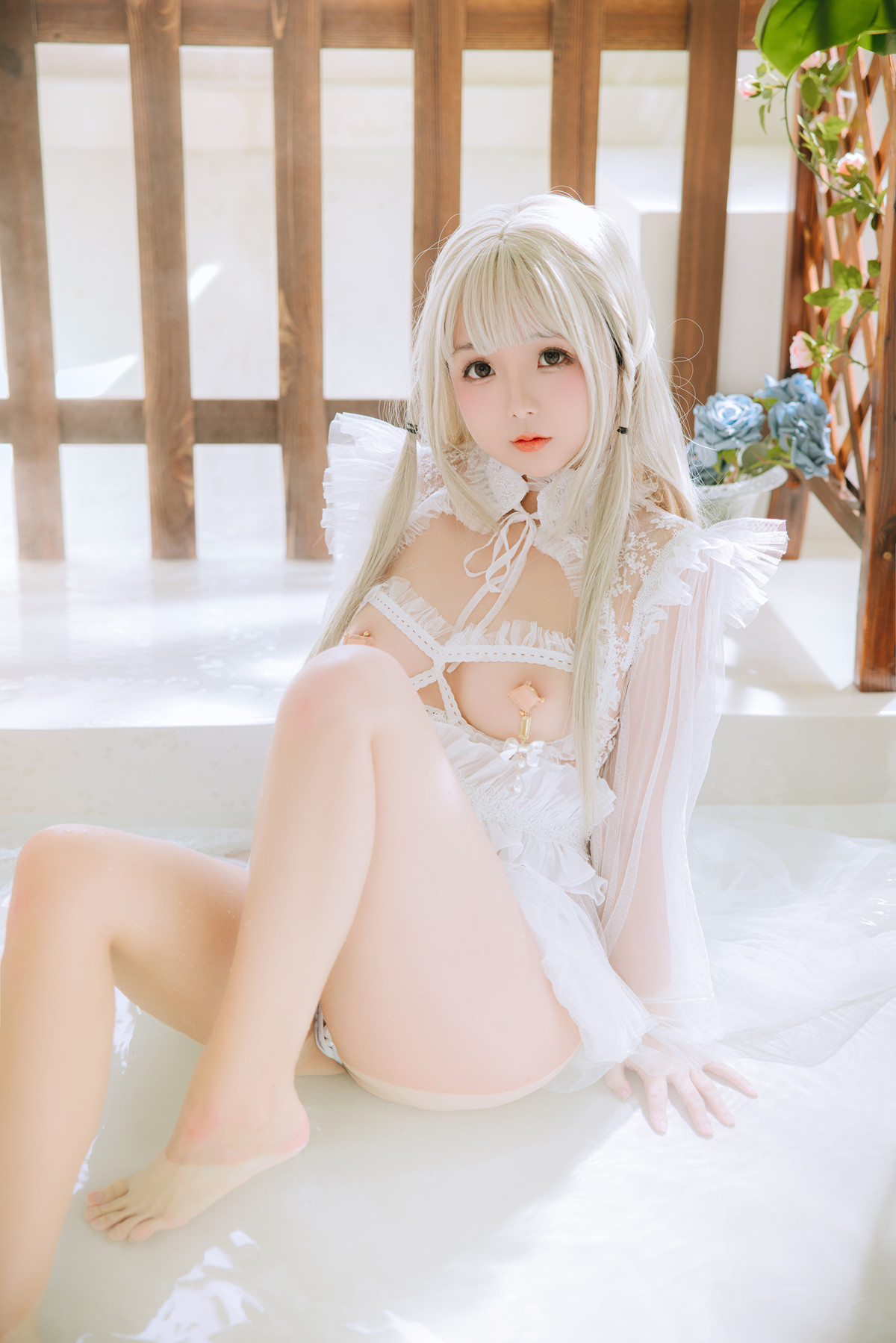 Cosplay Rinaijiao日奈娇 白纱衣 Set.02