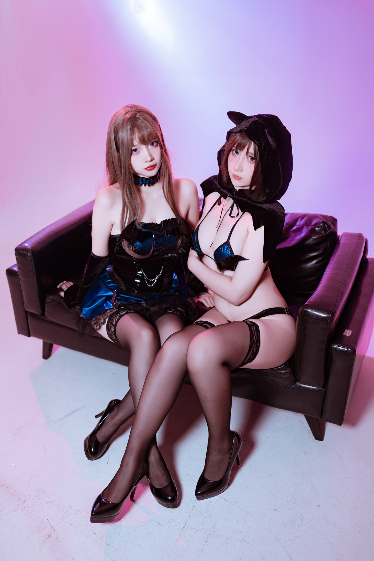 Cosplay 九曲Jean & 二佐Nisa 万圣节双人私房小猫