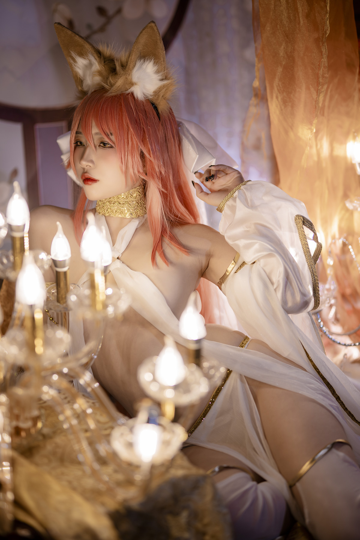 Cosplay 二佐Nisa 玉藻前同人舞娘