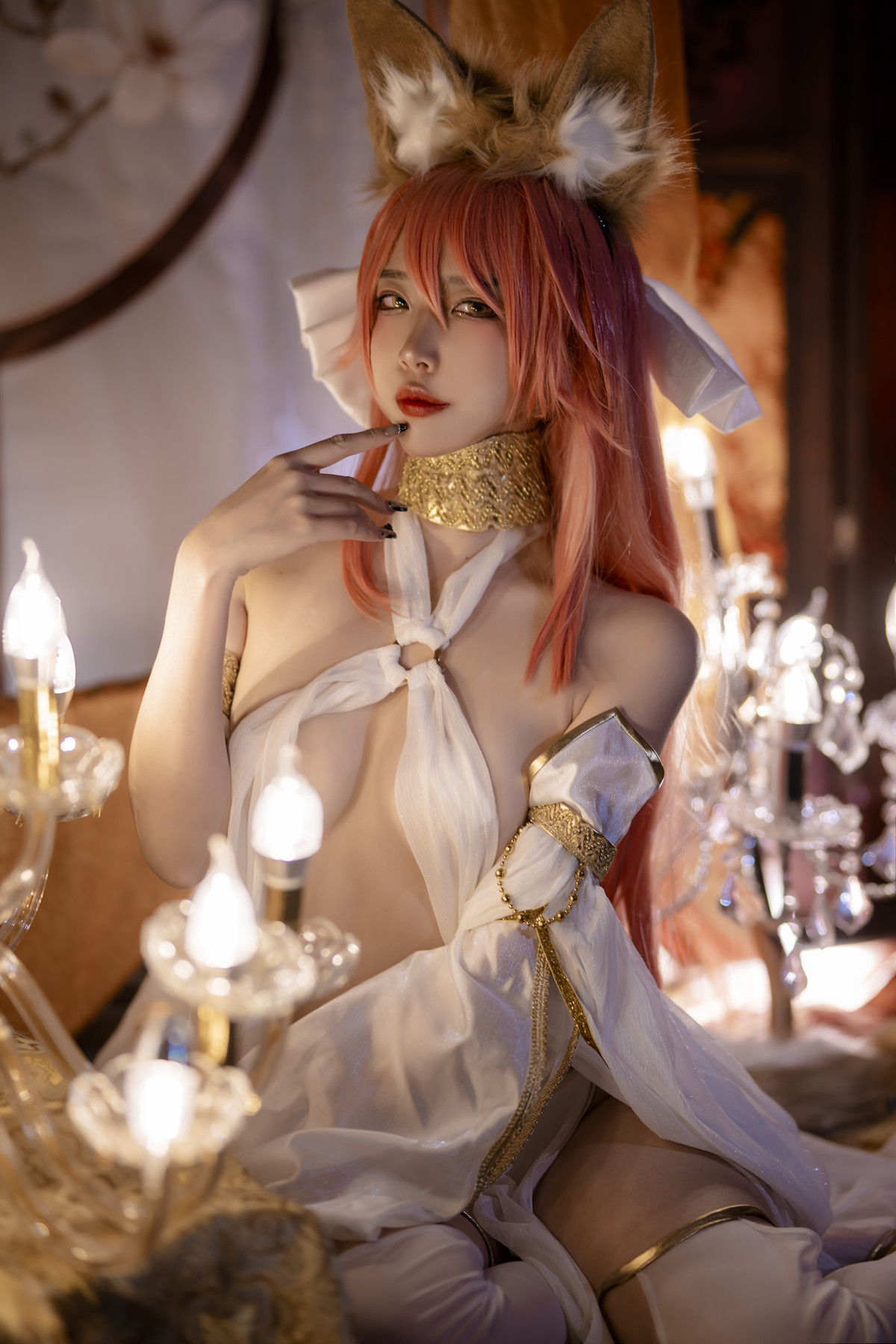 Cosplay 二佐Nisa 玉藻前同人舞娘