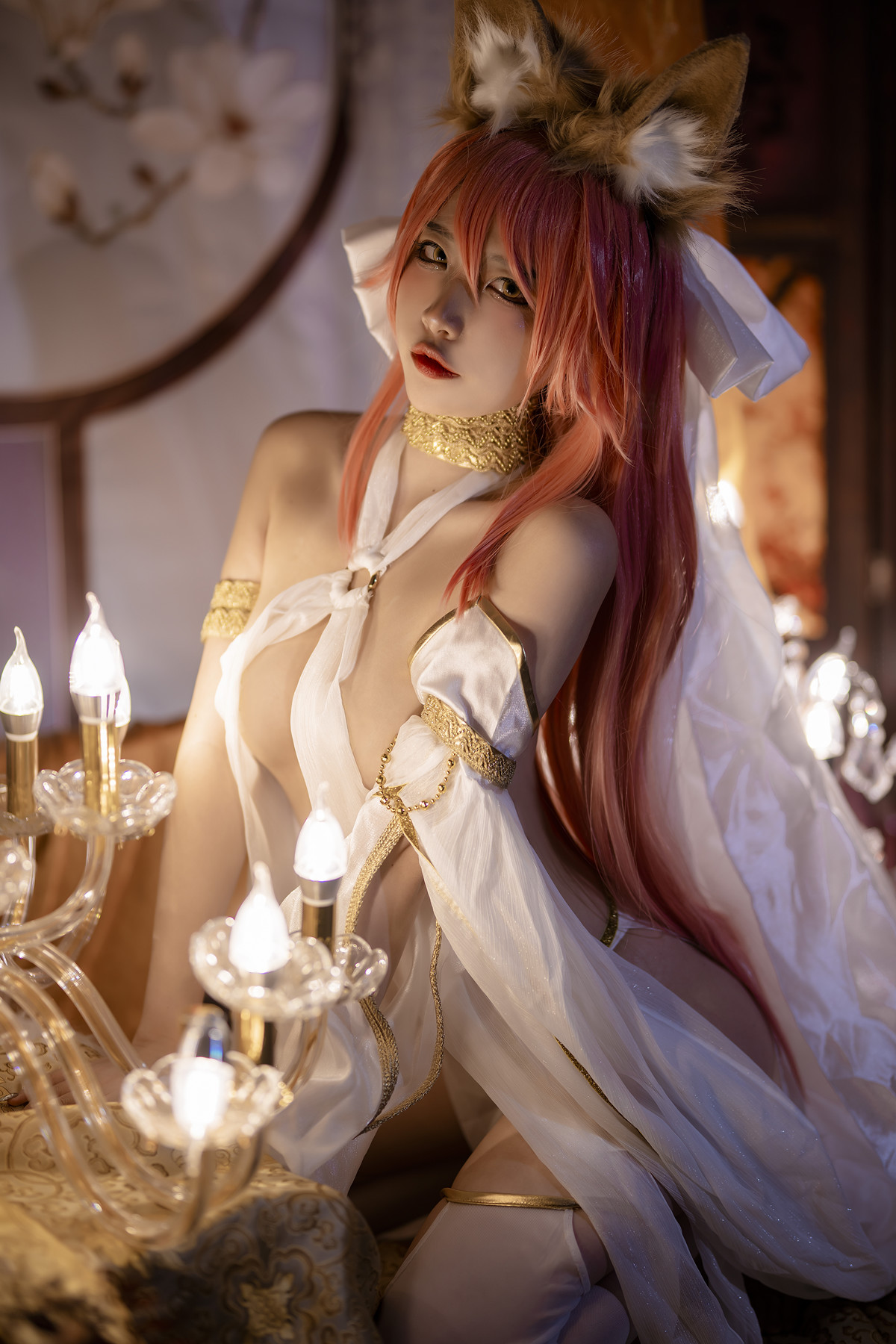 Cosplay 二佐Nisa 玉藻前同人舞娘