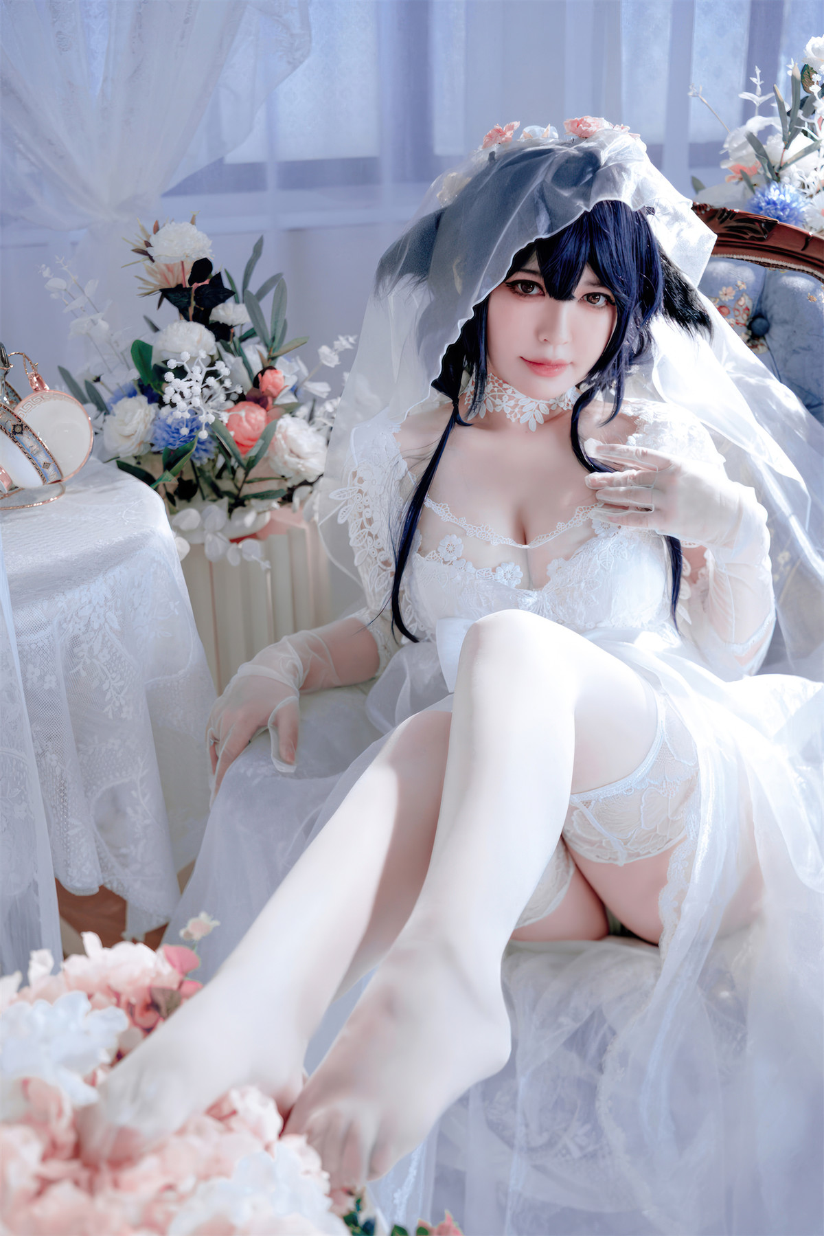 Cosplay 半半子Banbanko 碧蓝航线 吾妻花嫁