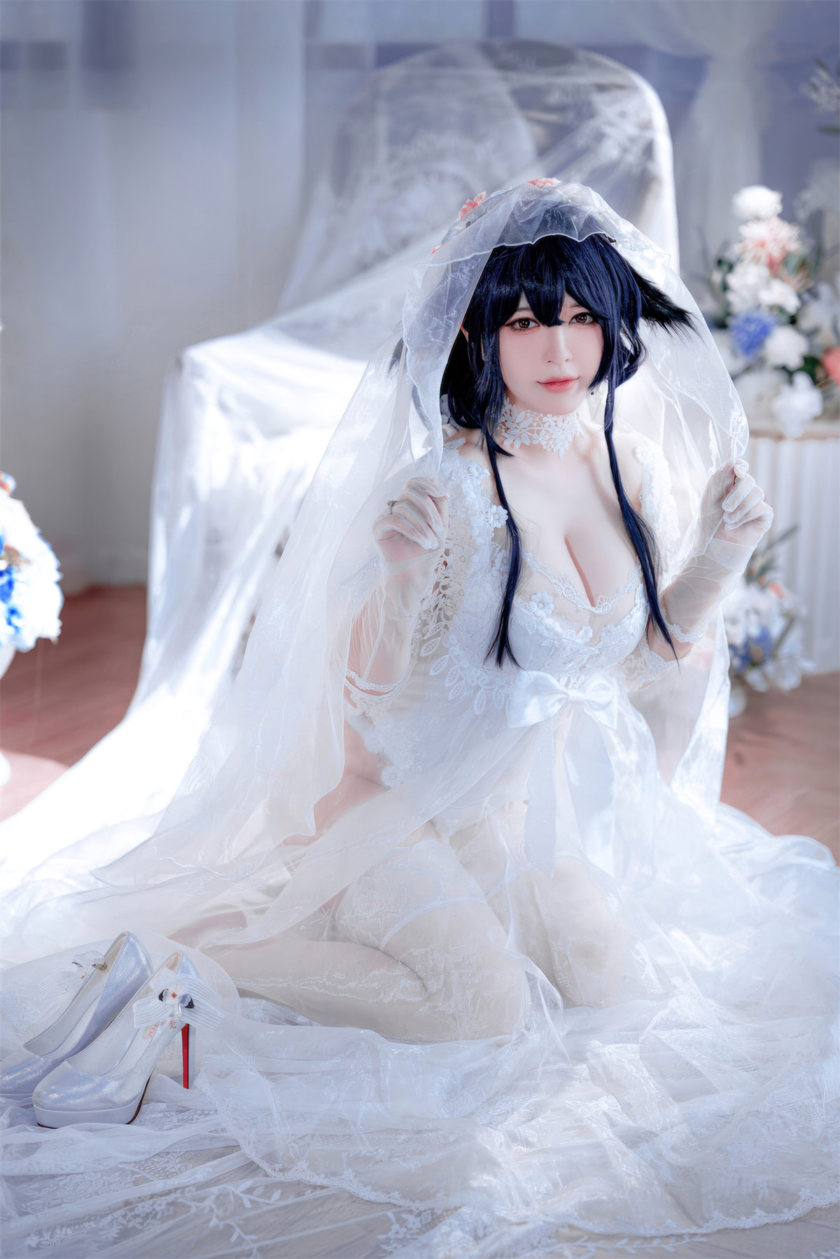 Cosplay 半半子Banbanko 碧蓝航线 吾妻花嫁