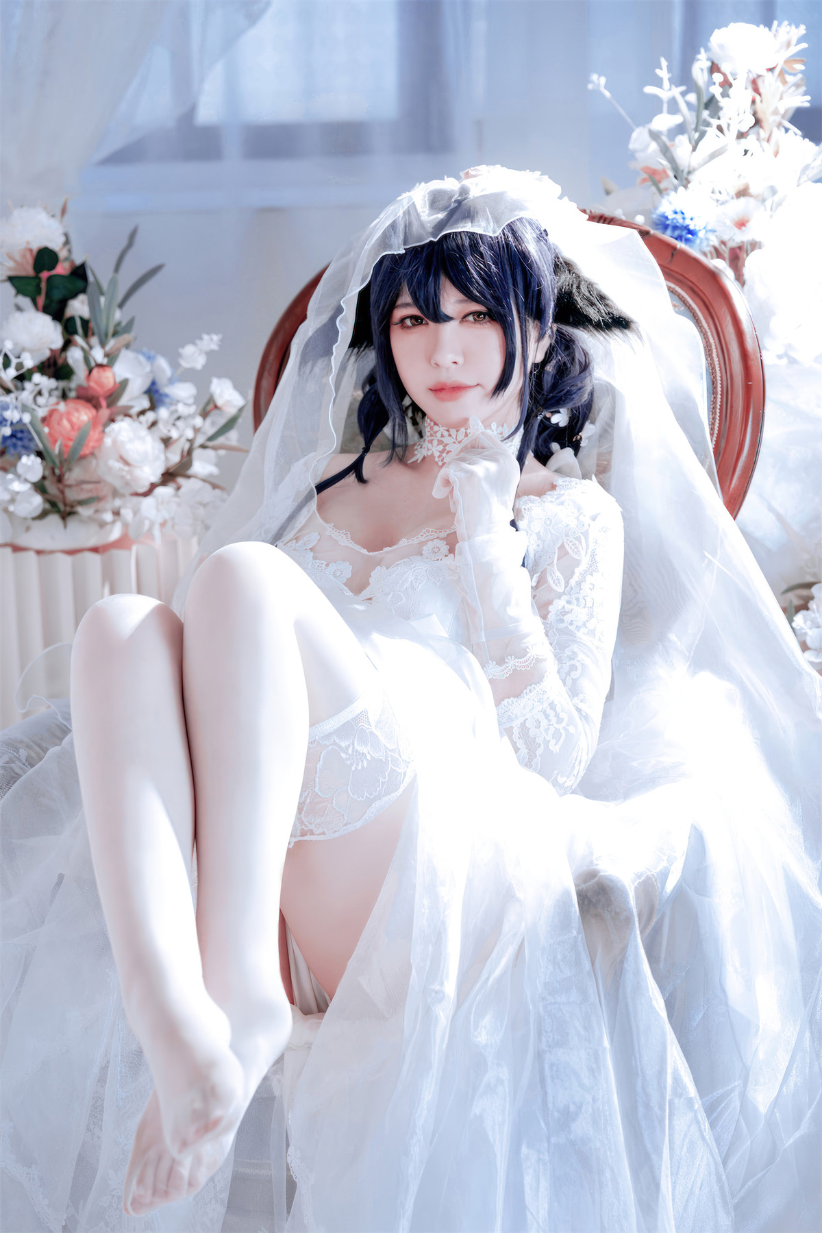 Cosplay 半半子Banbanko 碧蓝航线 吾妻花嫁