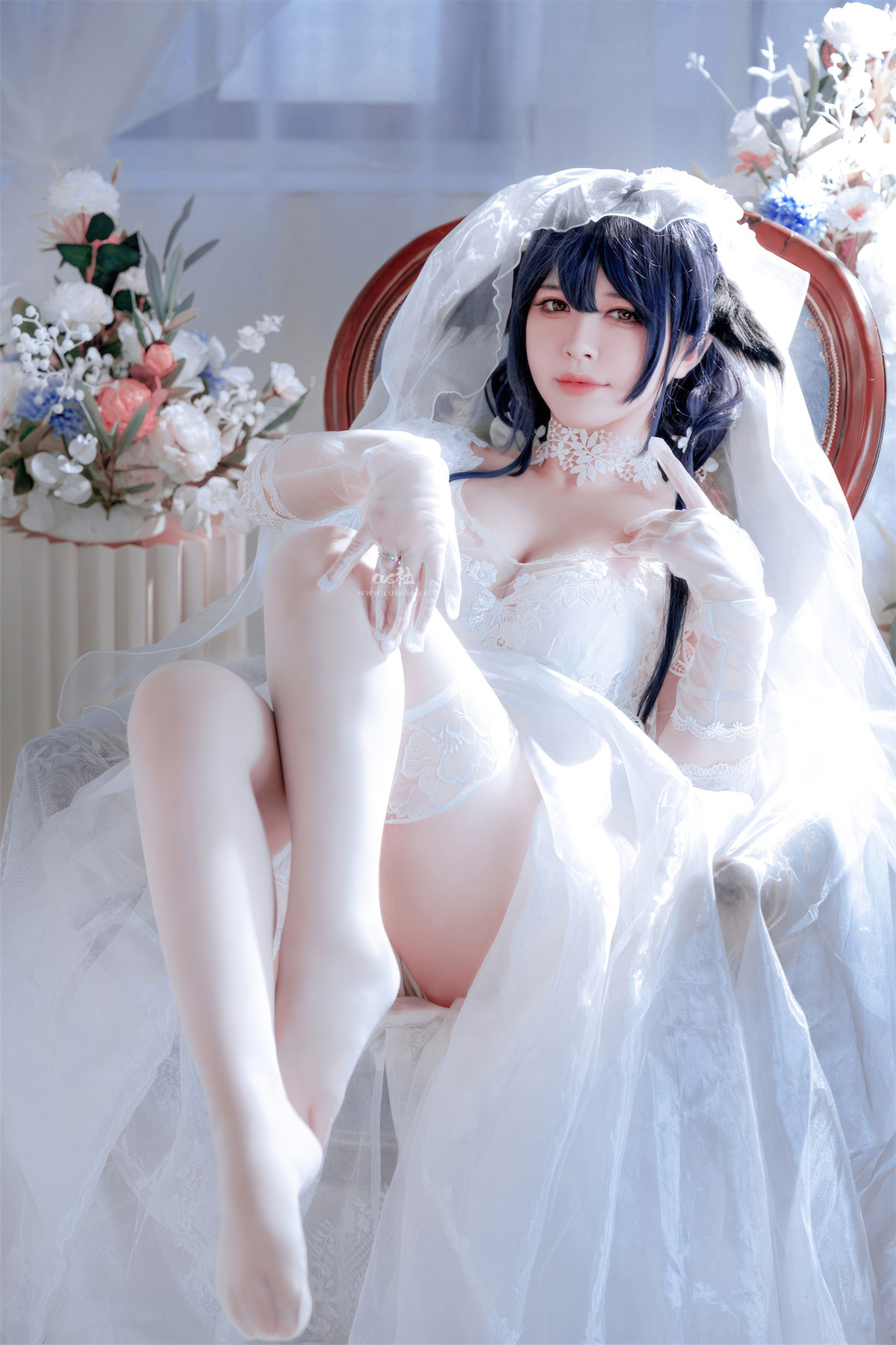 Cosplay 半半子Banbanko 碧蓝航线 吾妻花嫁