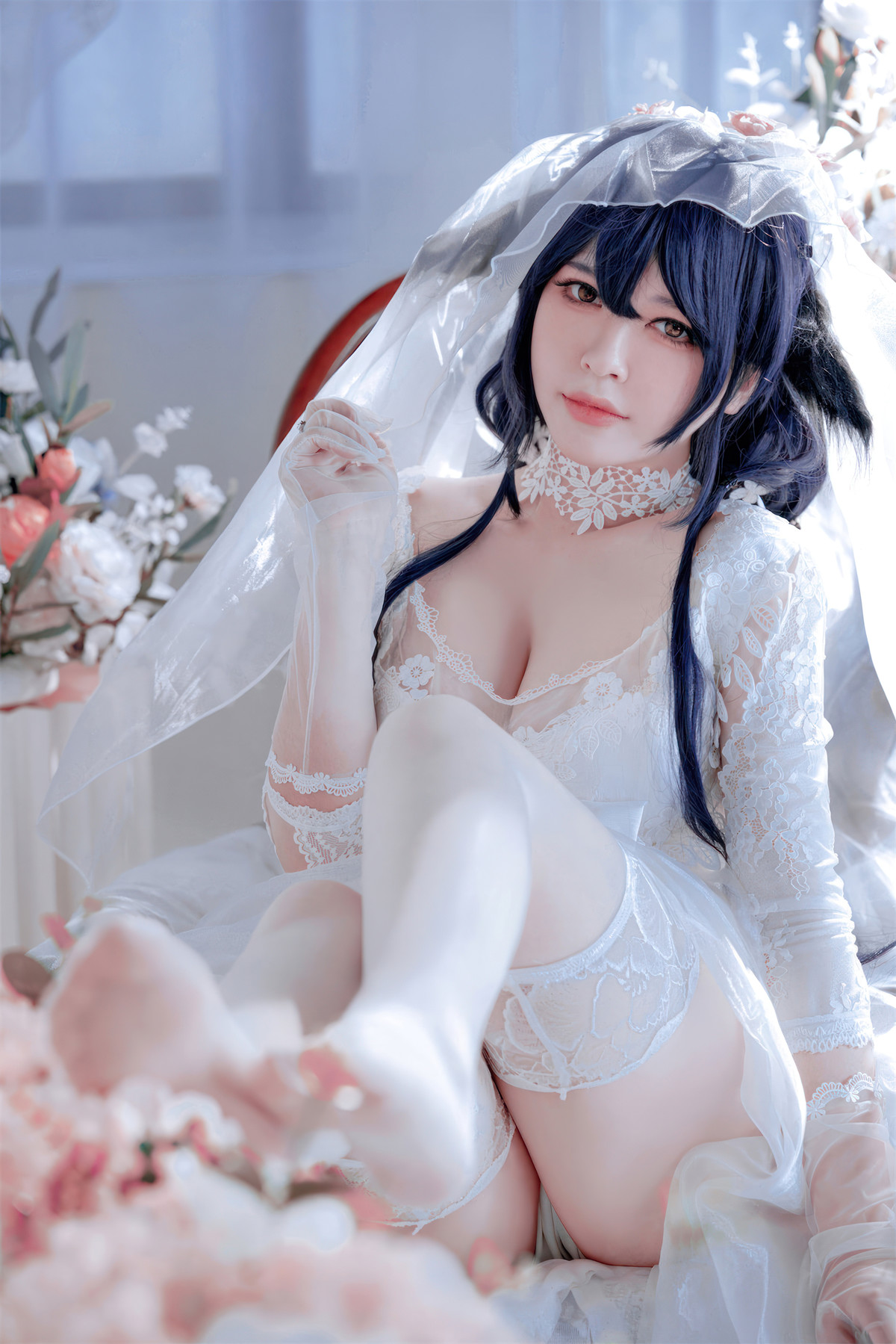 Cosplay 半半子Banbanko 碧蓝航线 吾妻花嫁