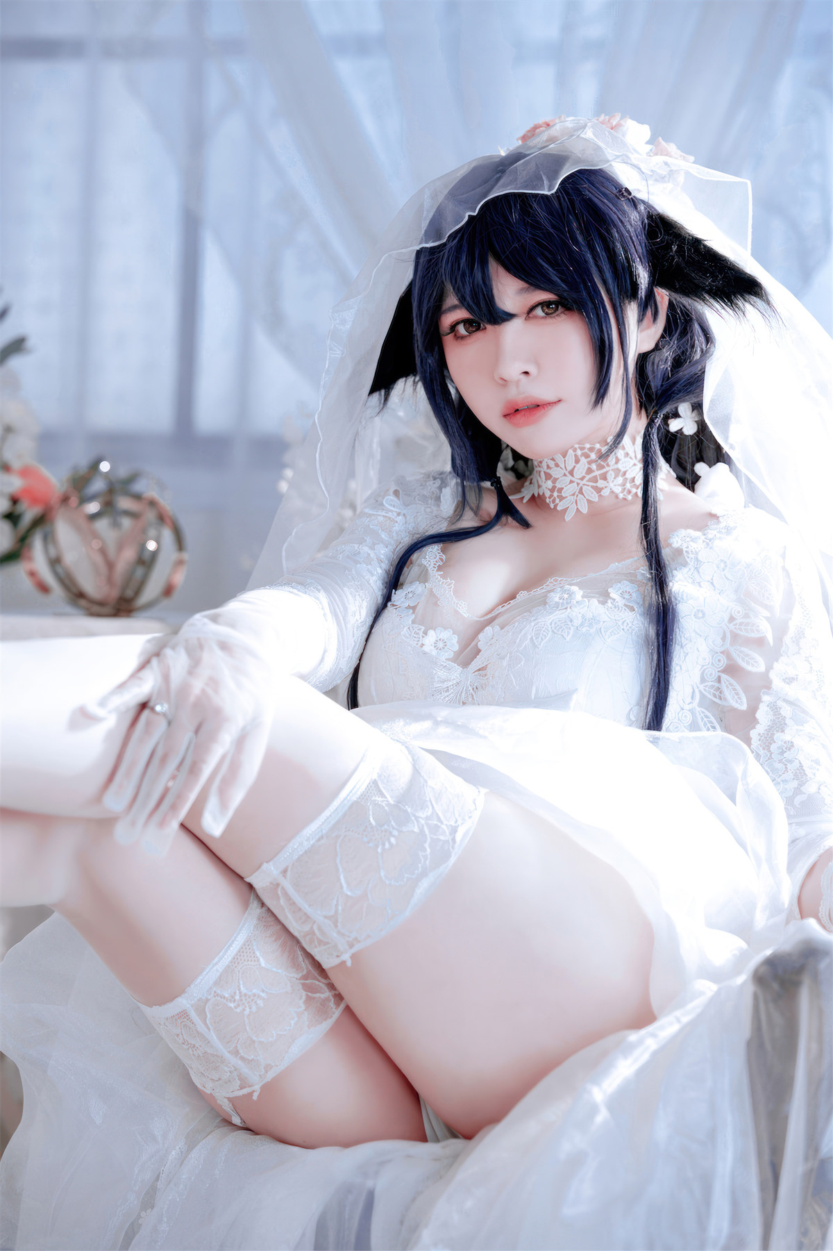 Cosplay 半半子Banbanko 碧蓝航线 吾妻花嫁