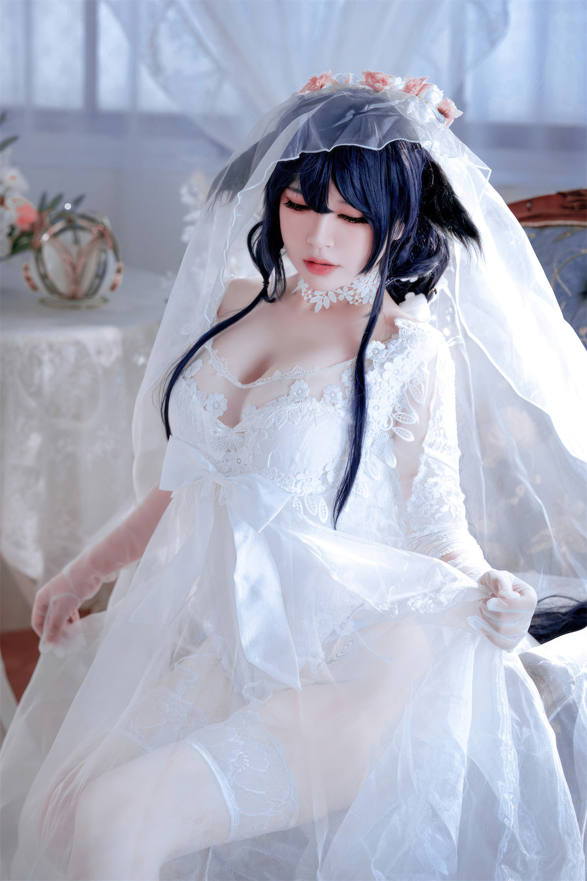 Cosplay 半半子Banbanko 碧蓝航线 吾妻花嫁