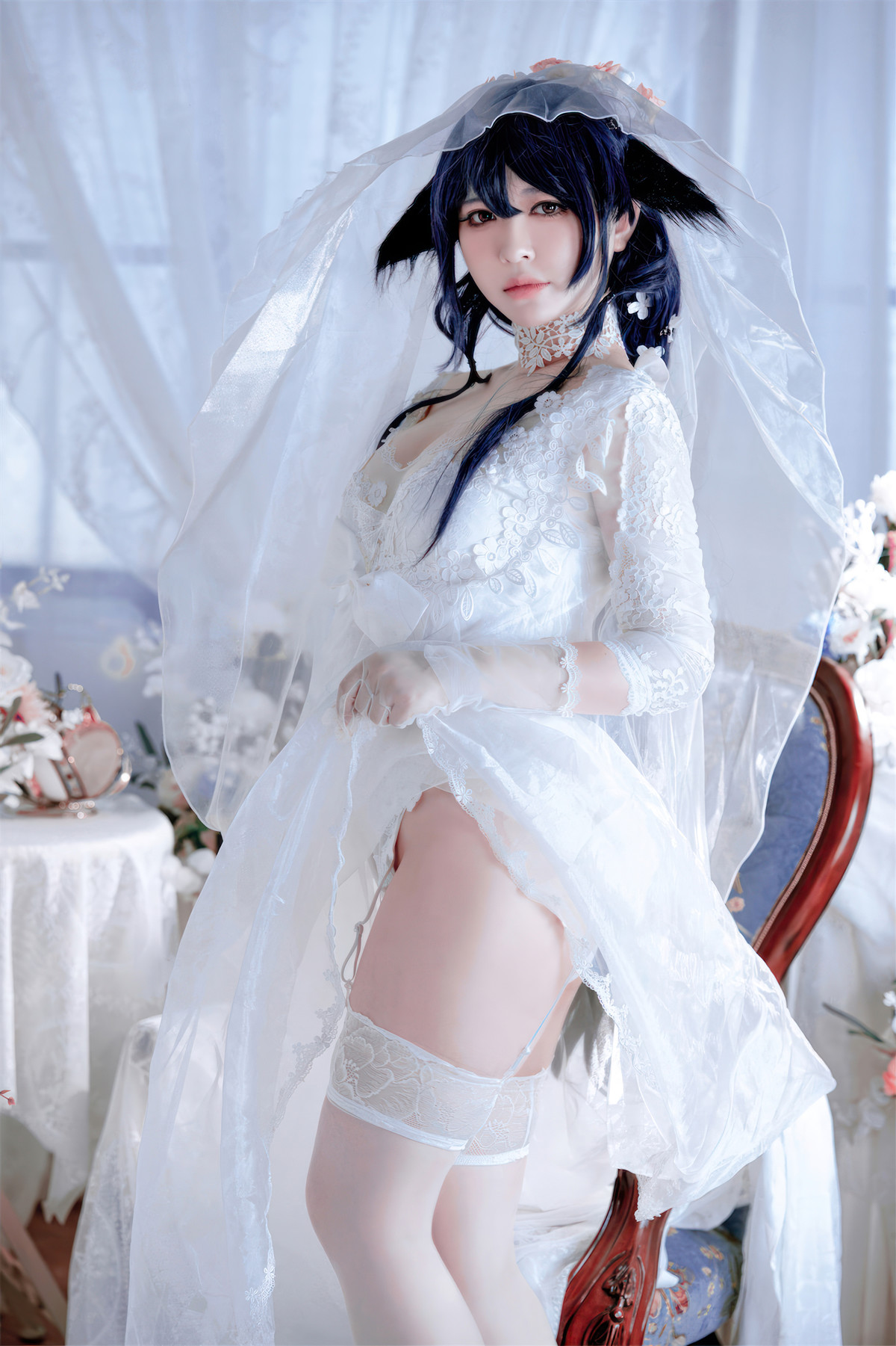 Cosplay 半半子Banbanko 碧蓝航线 吾妻花嫁