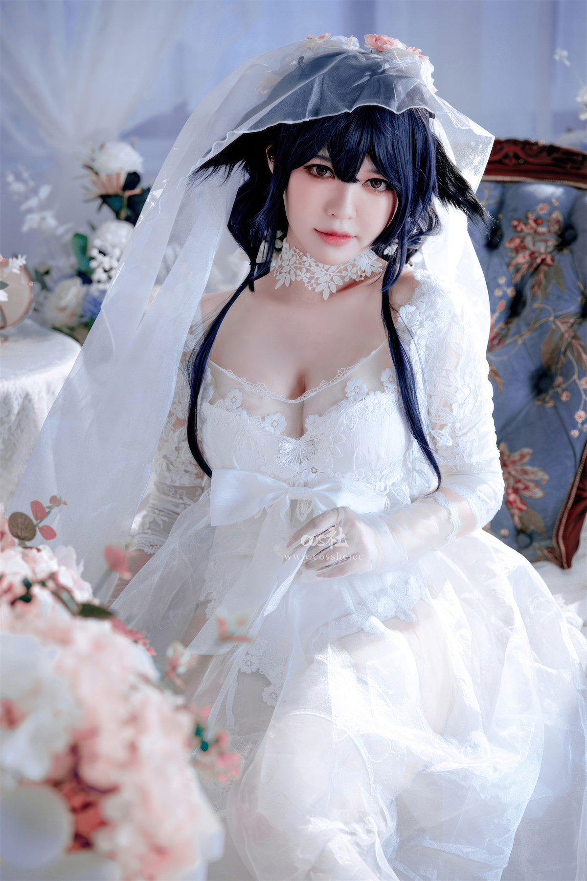 Cosplay 半半子Banbanko 碧蓝航线 吾妻花嫁