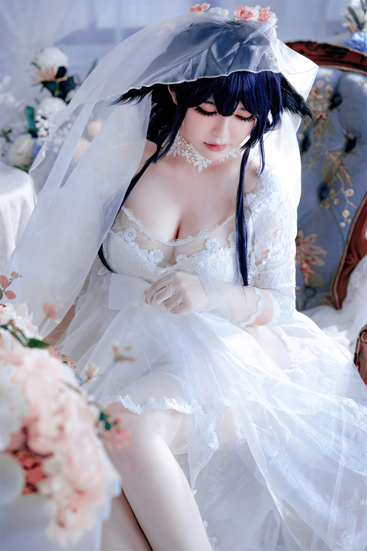 Cosplay 半半子Banbanko 碧蓝航线 吾妻花嫁