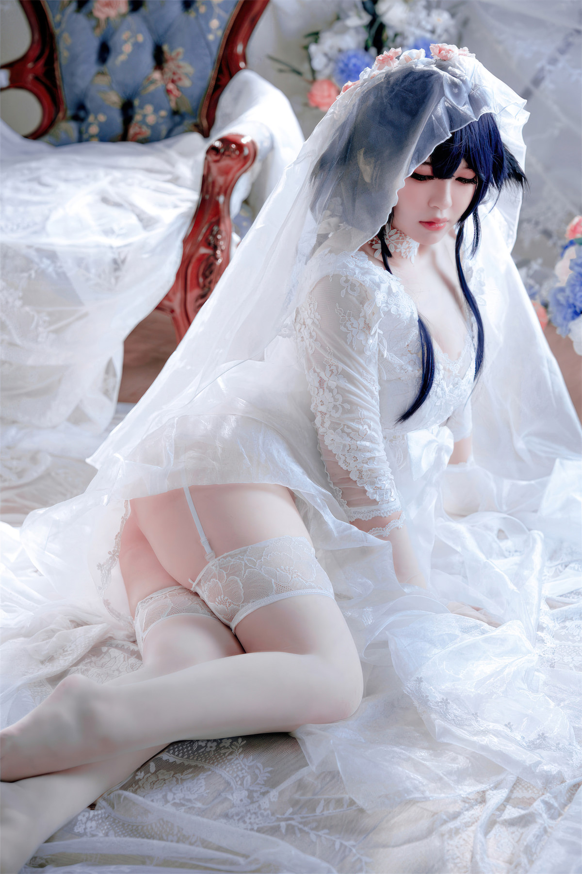 Cosplay 半半子Banbanko 碧蓝航线 吾妻花嫁