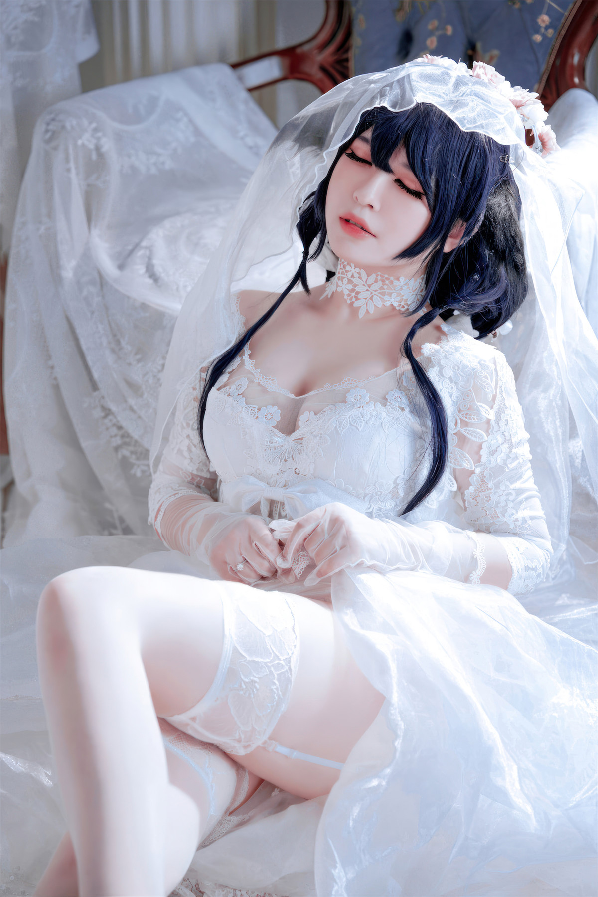 Cosplay 半半子Banbanko 碧蓝航线 吾妻花嫁