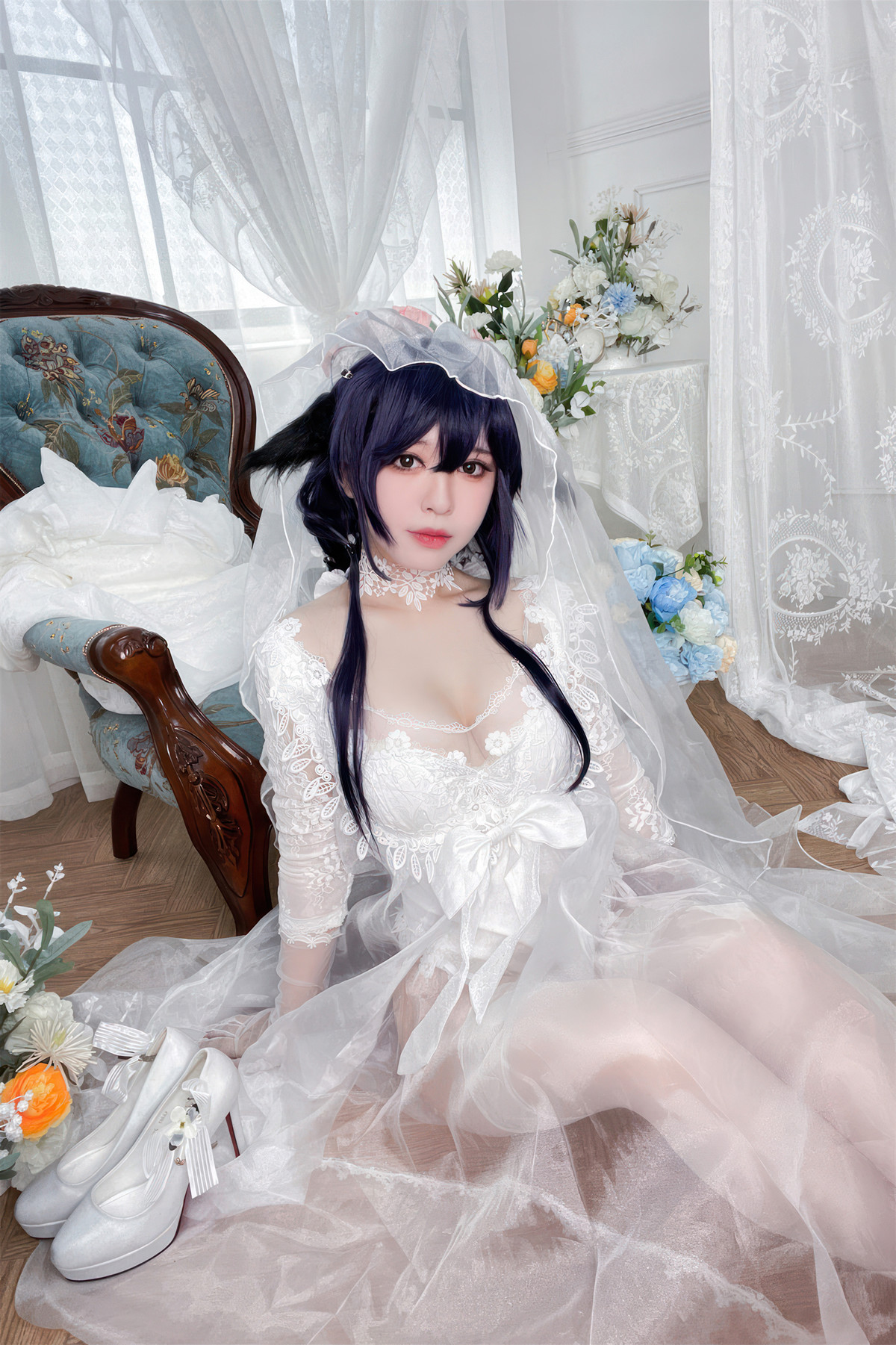 Cosplay 半半子Banbanko 碧蓝航线 吾妻花嫁