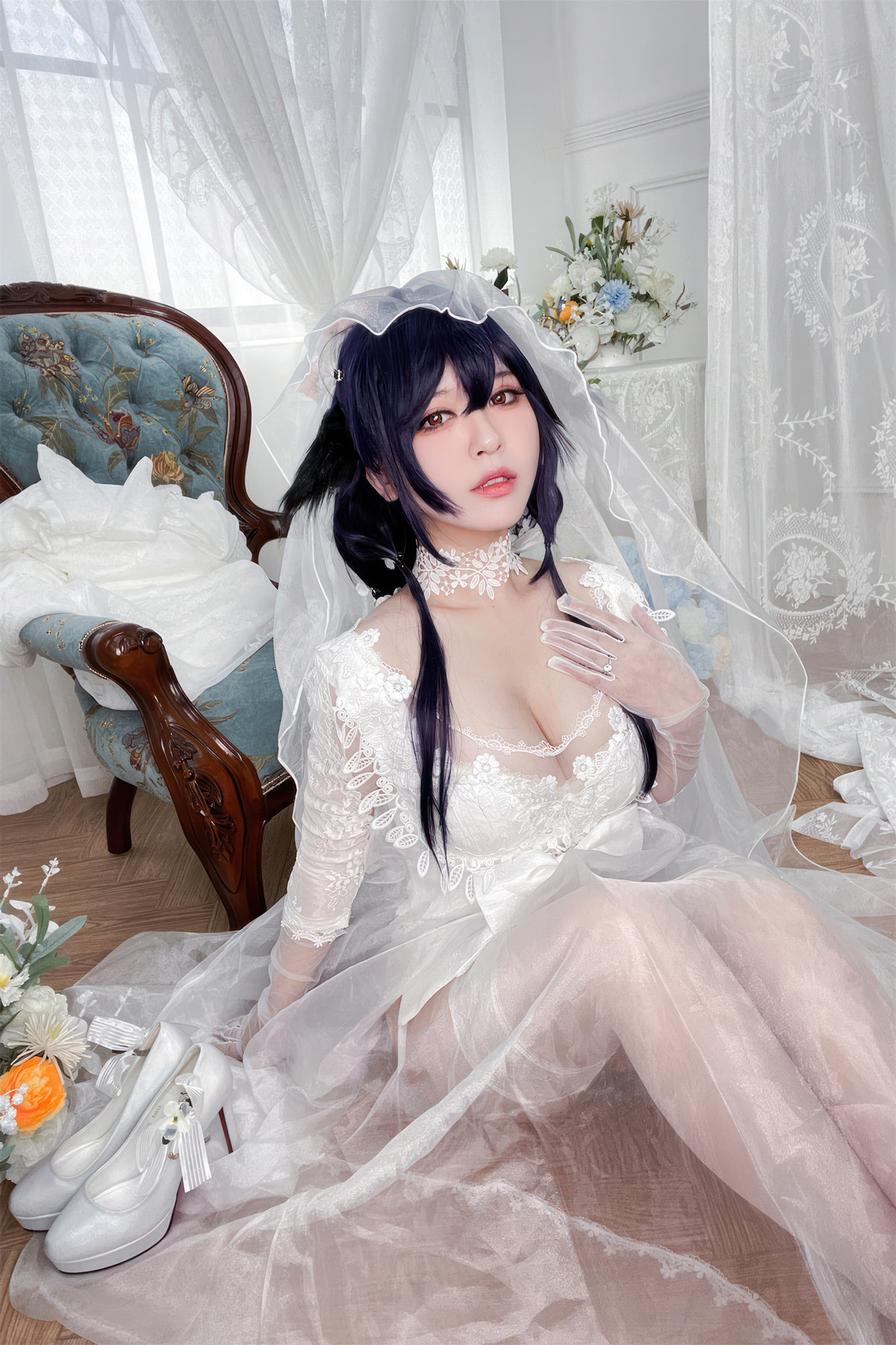 Cosplay 半半子Banbanko 碧蓝航线 吾妻花嫁