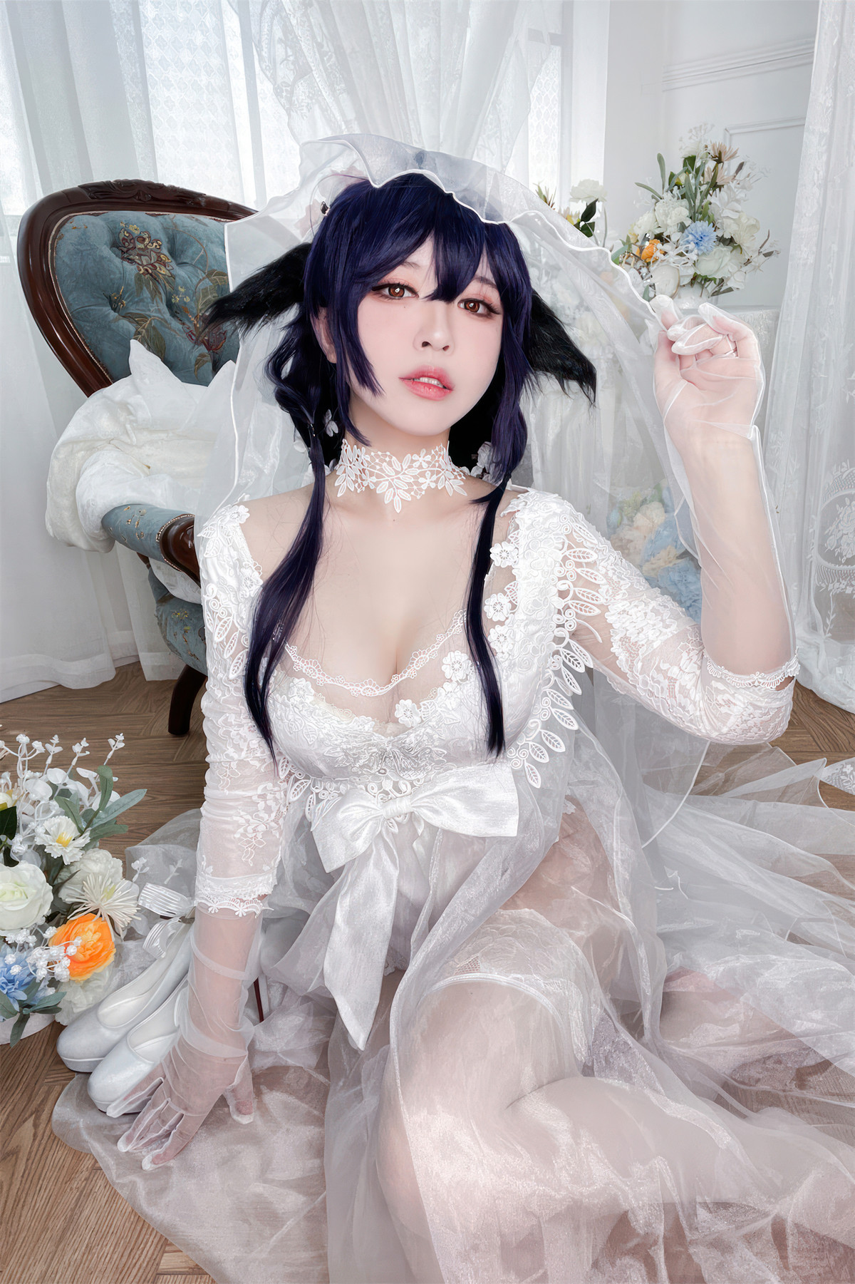 Cosplay 半半子Banbanko 碧蓝航线 吾妻花嫁