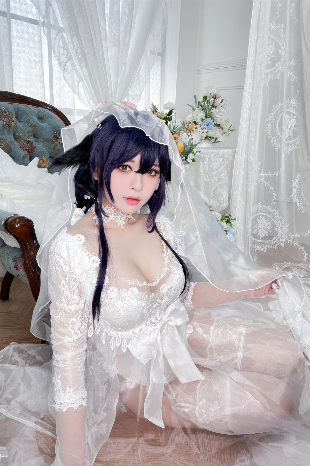 Cosplay 半半子Banbanko 碧蓝航线 吾妻花嫁